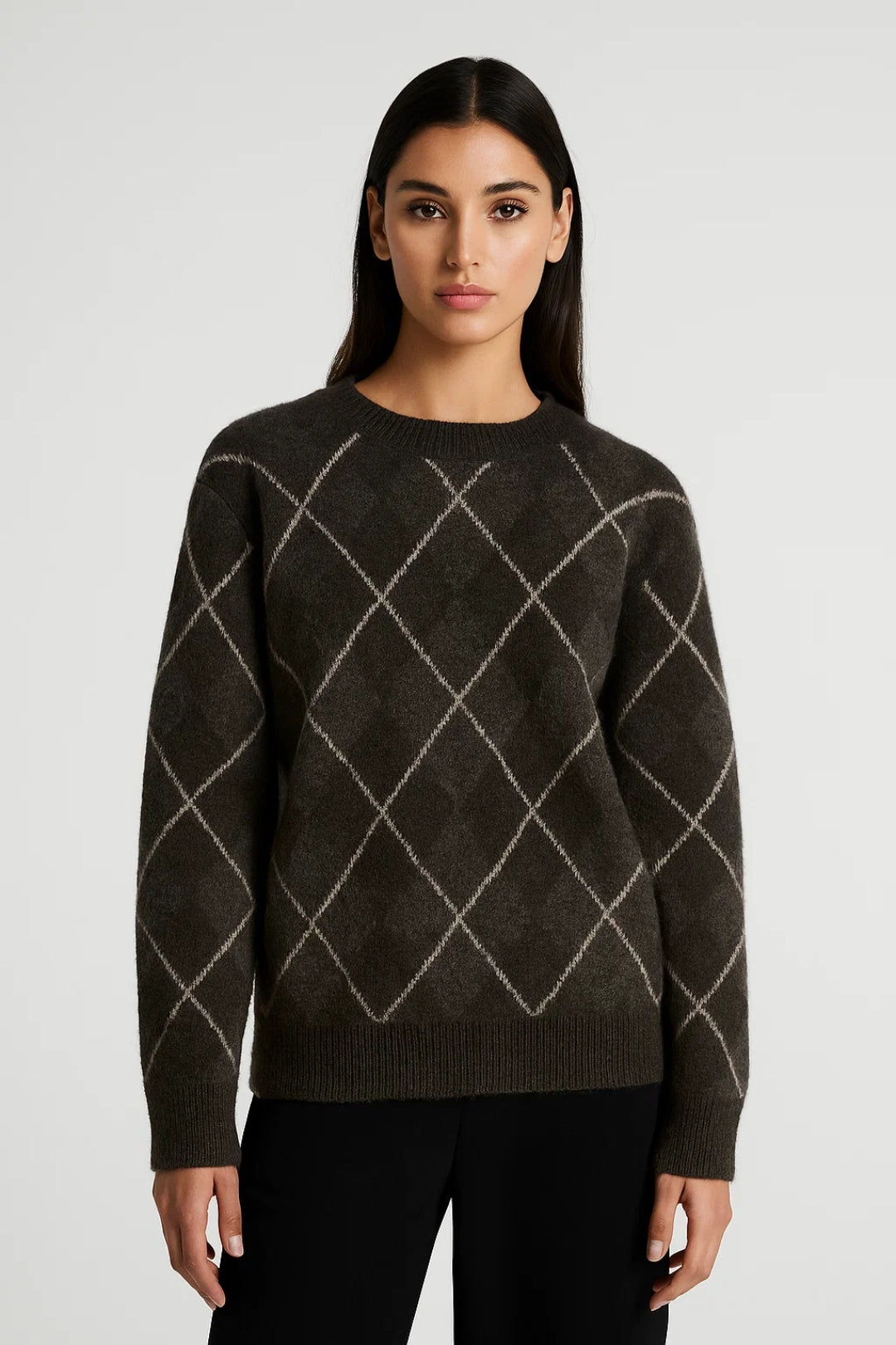 Ragna Damestrui | Ruitpatroon Comfortabele Pasvorm 0