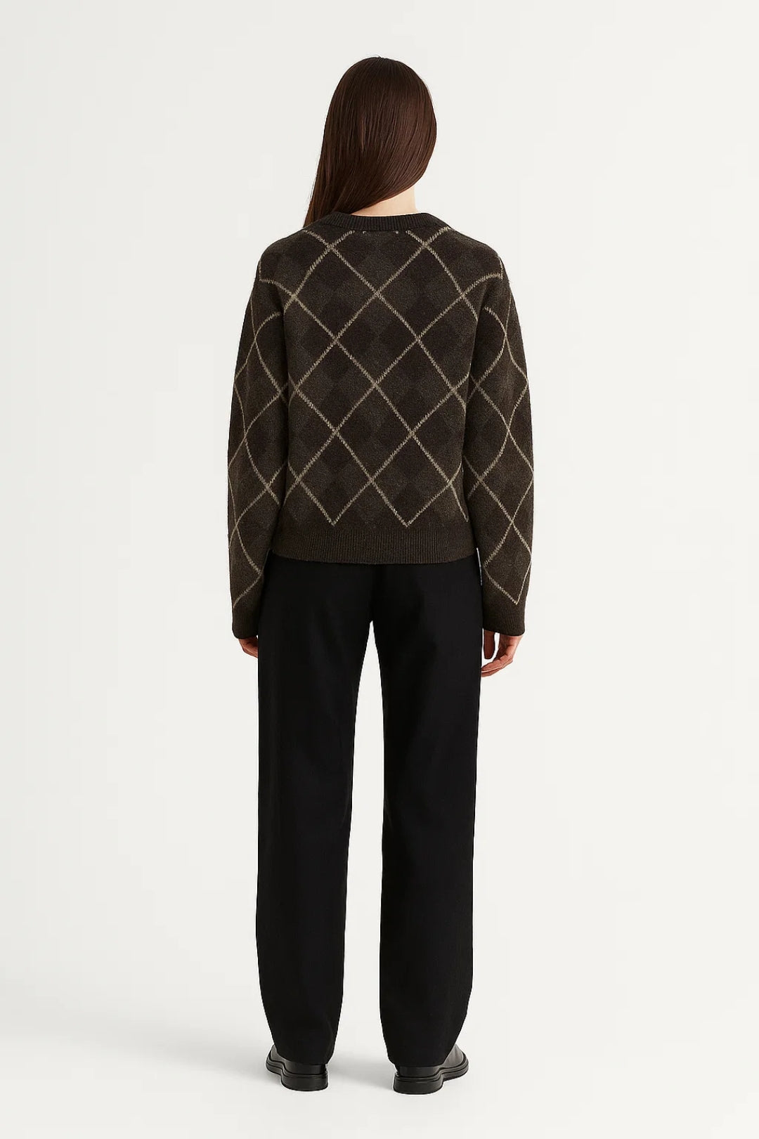 Ragna Damestrui | Ruitpatroon Comfortabele Pasvorm 1