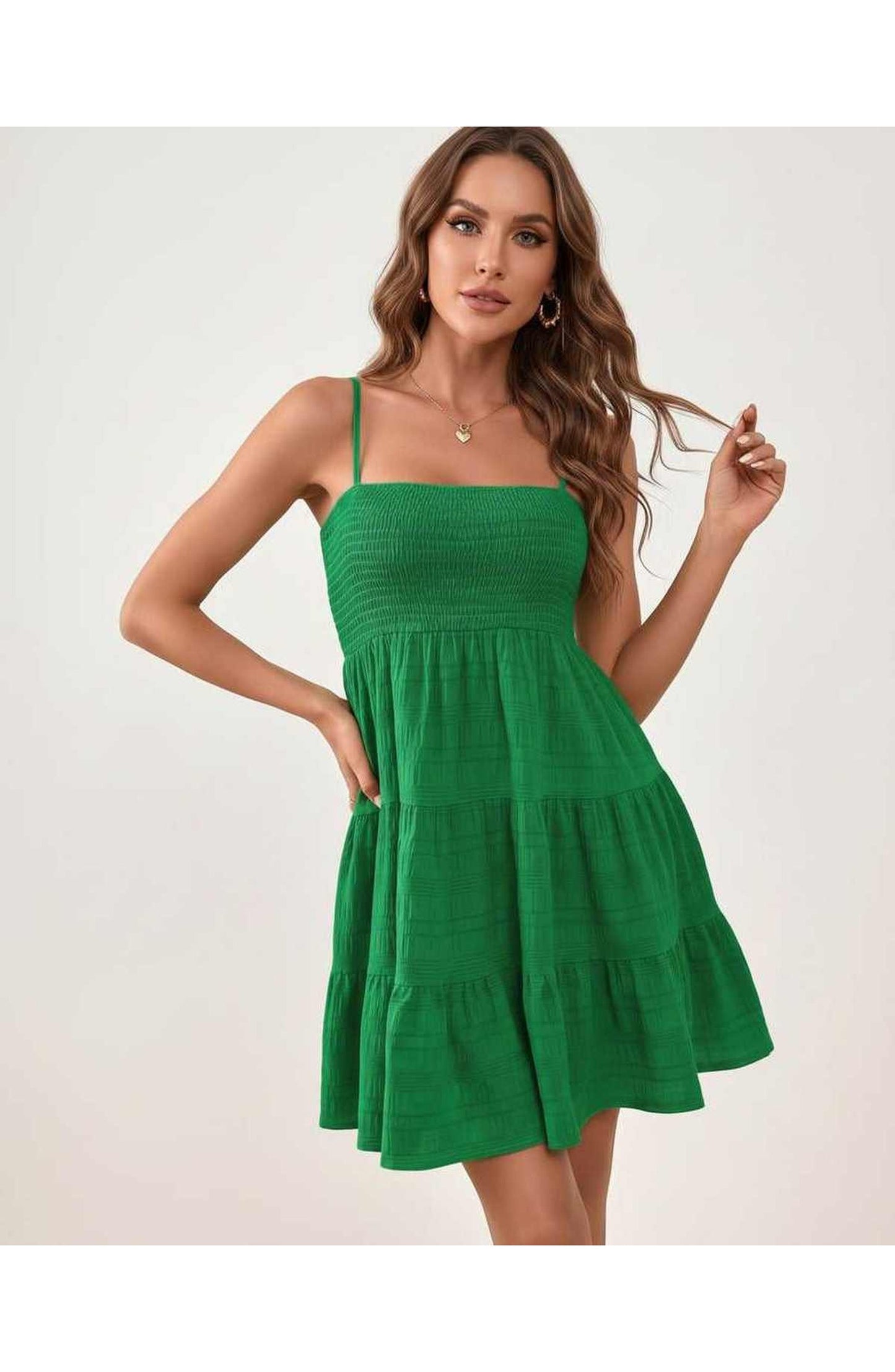 Tatienne Women's Mini Dress | Square Neck | Spaghetti Straps