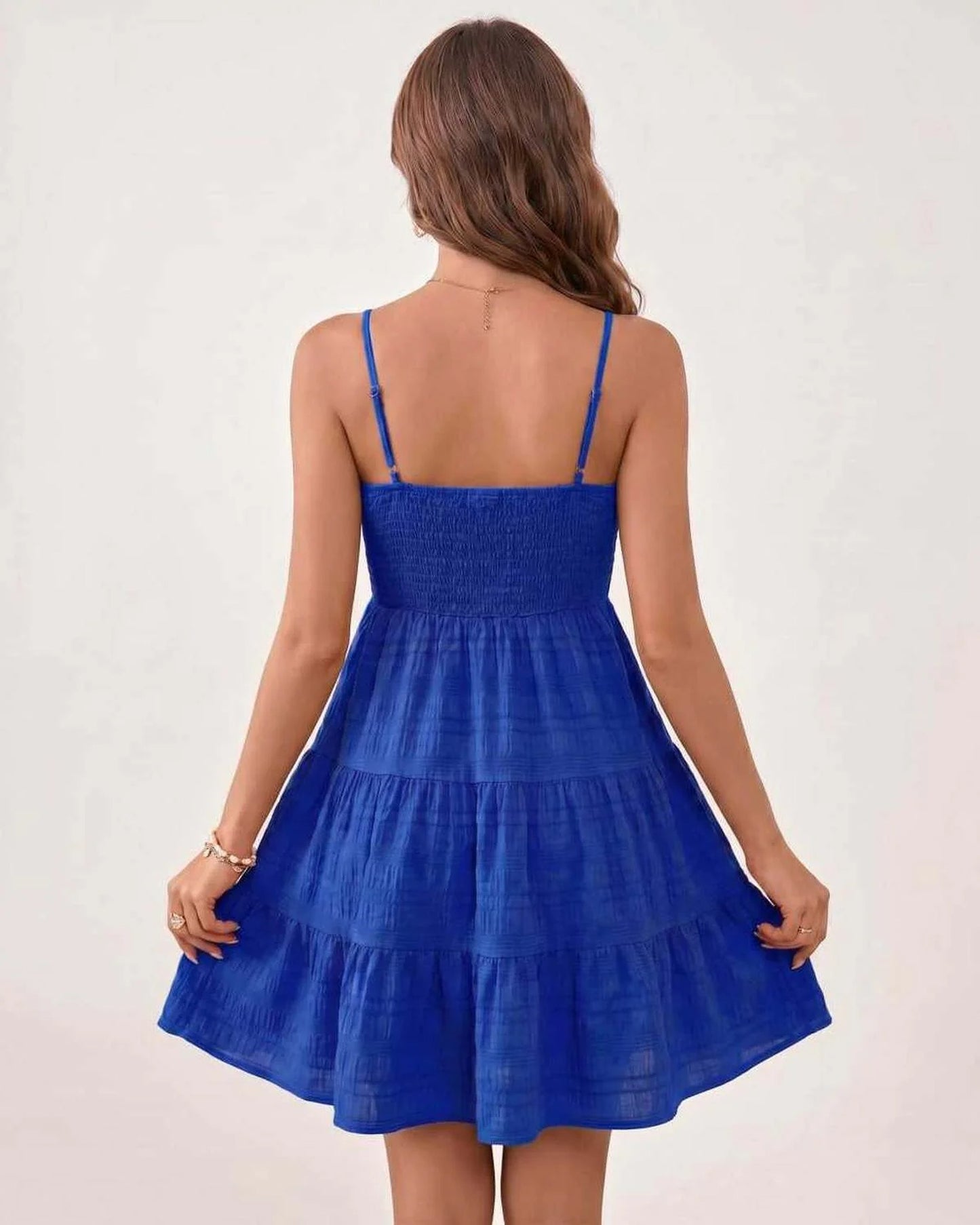 Tilda Dámské Mini Šaty | Nabíraný Bandeau Top | Vrstvené Sukně Pruhy