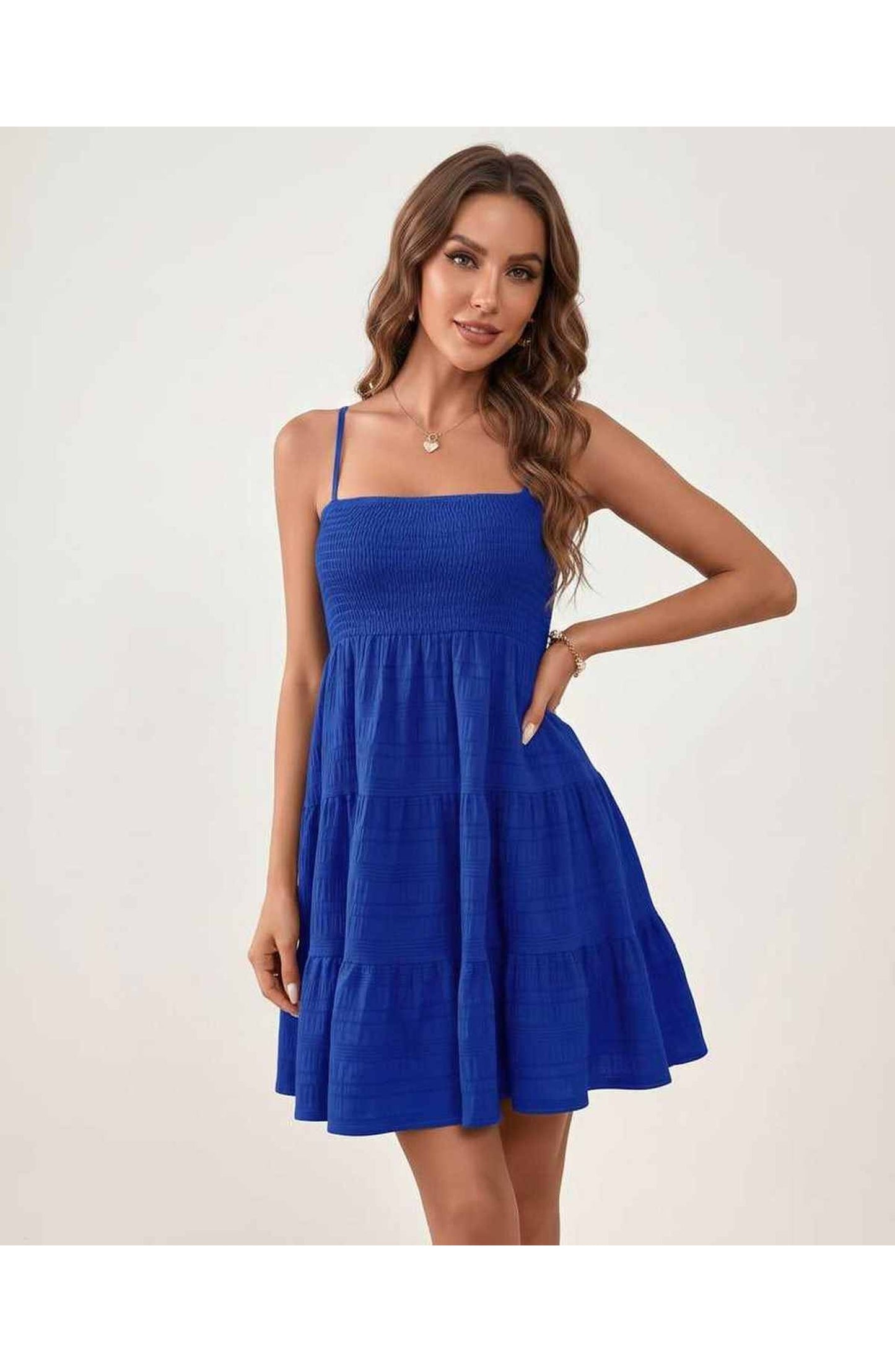Tatienne Women's Mini Dress | Square Neck | Spaghetti Straps