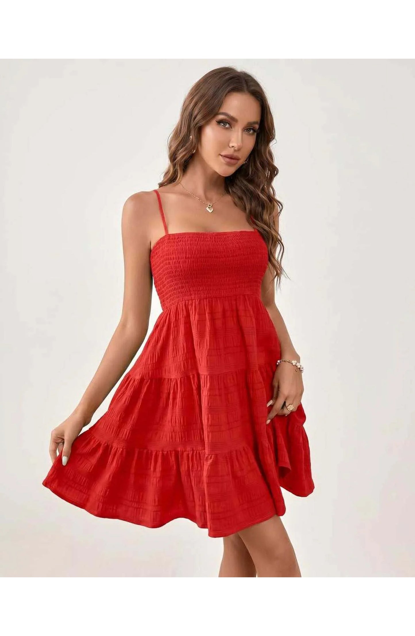 Tatienne Women's Mini Dress | Square Neck | Spaghetti Straps