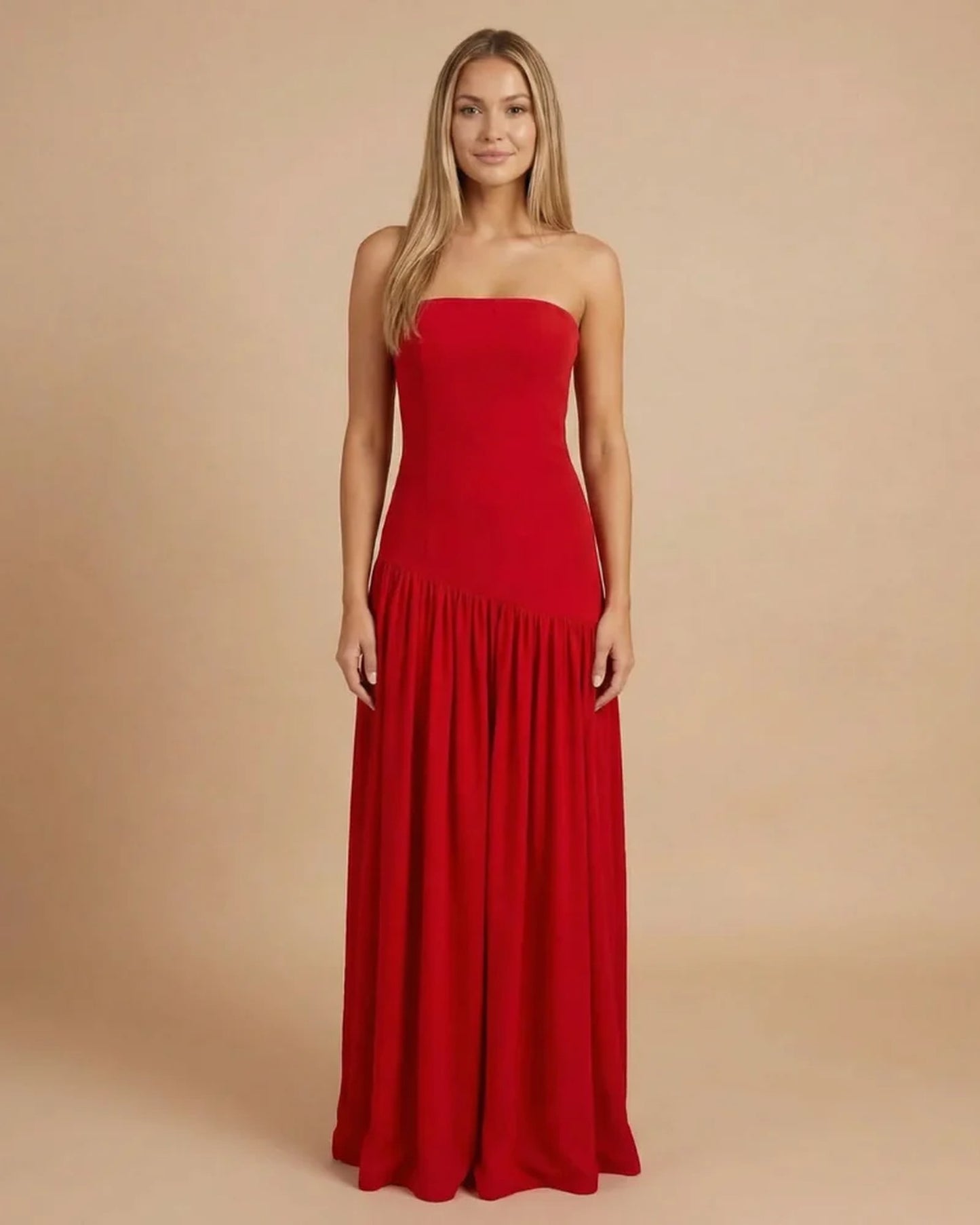 Marcelline Women's Maxi Dress | Strapless | Ruffles