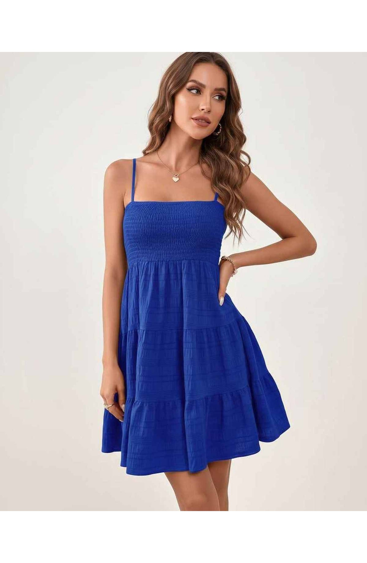 Tatienne Women's Mini Dress | Square Neck | Spaghetti Straps