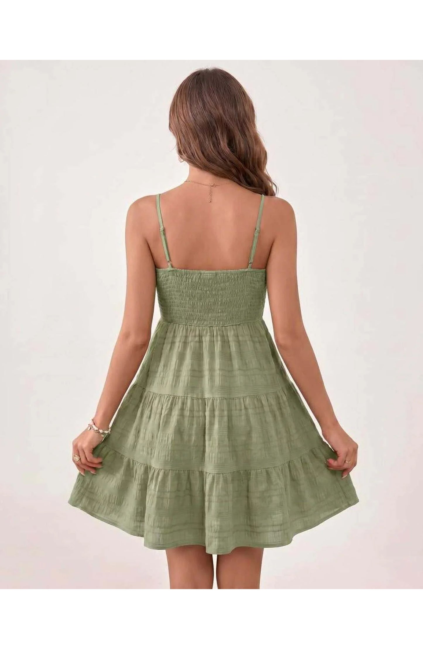 Tatienne Women's Mini Dress | Square Neck | Spaghetti Straps