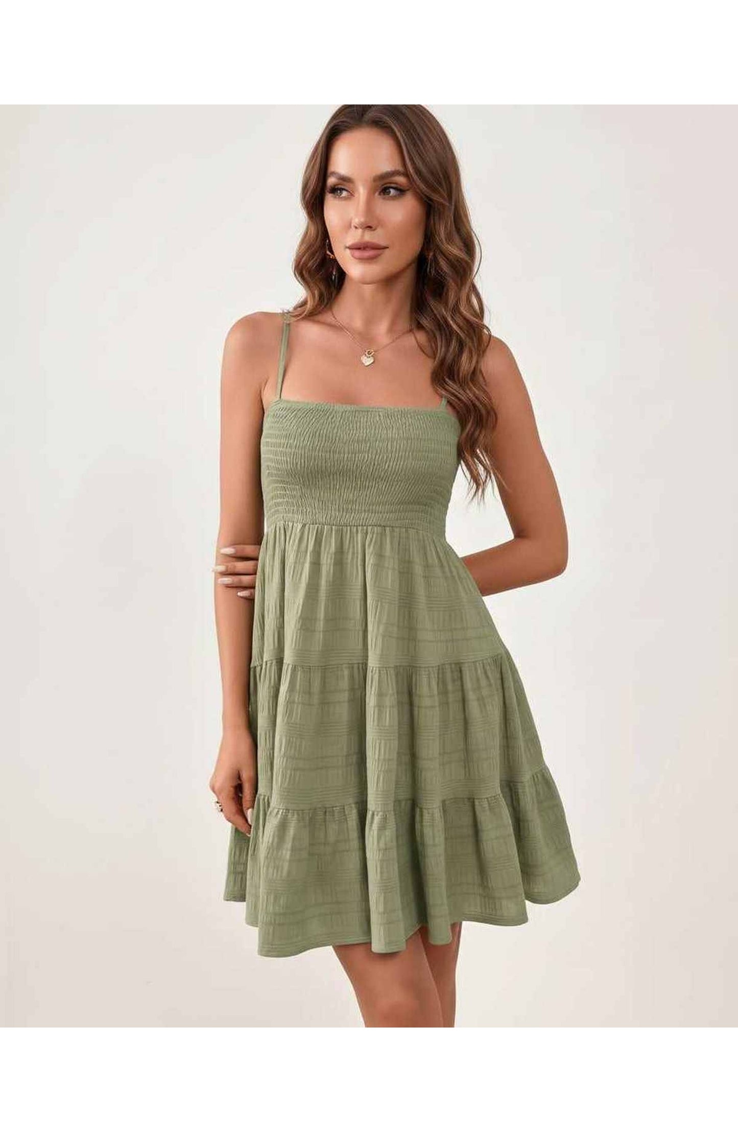 Tatienne Women's Mini Dress | Square Neck | Spaghetti Straps