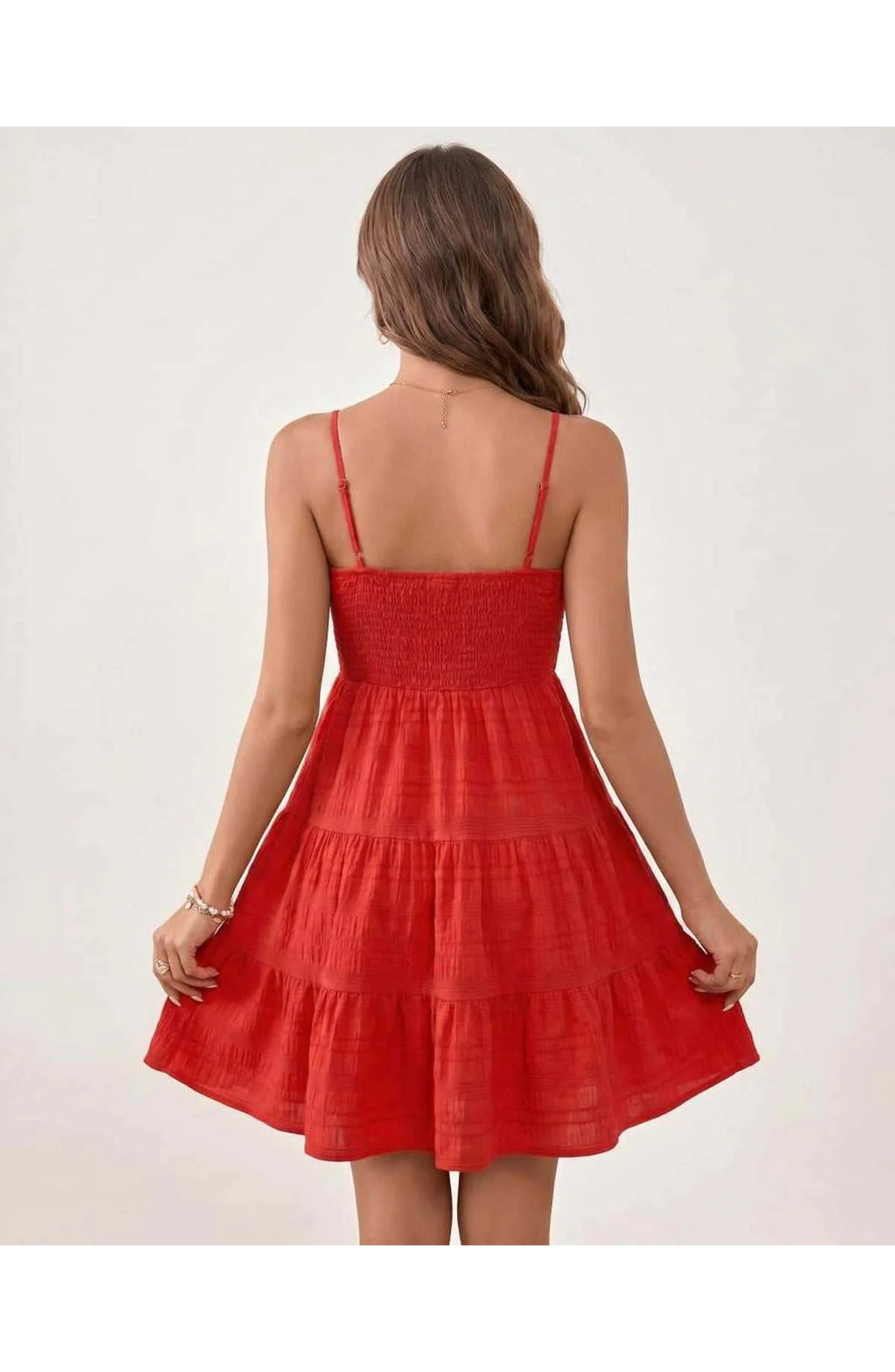 Tatienne Women's Mini Dress | Square Neck | Spaghetti Straps