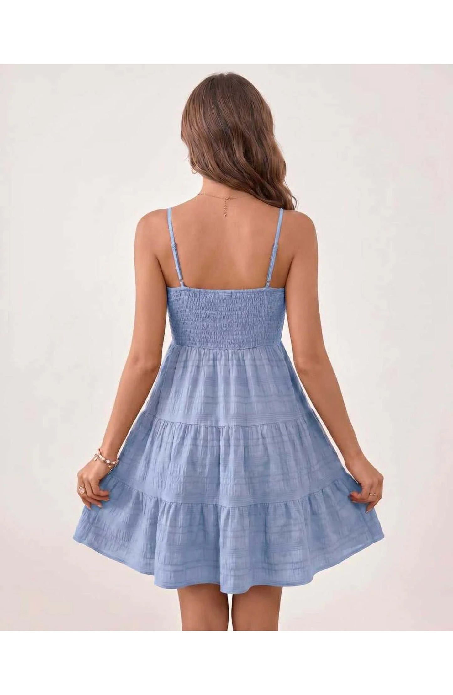Tatienne Women's Mini Dress | Square Neck | Spaghetti Straps
