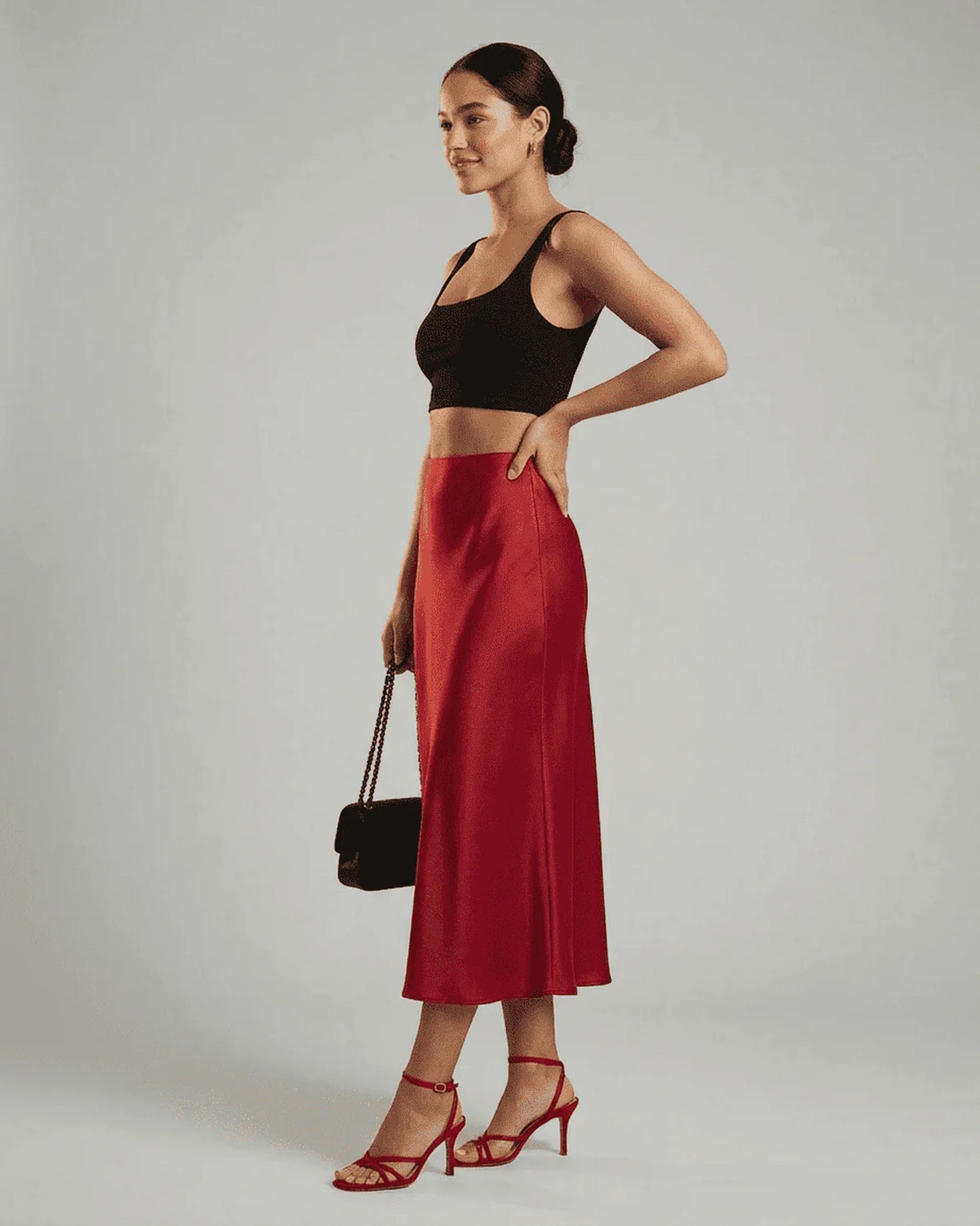 Soizic Dames Midi Rok | Midi Lengte | Uitlopende Zoom