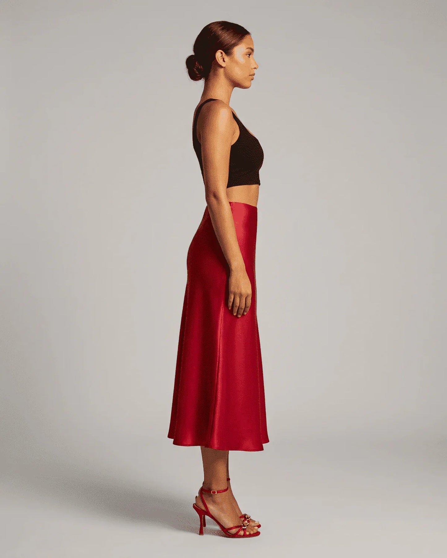 Soizic Dames Midi Rok | Midi Lengte | Uitlopende Zoom