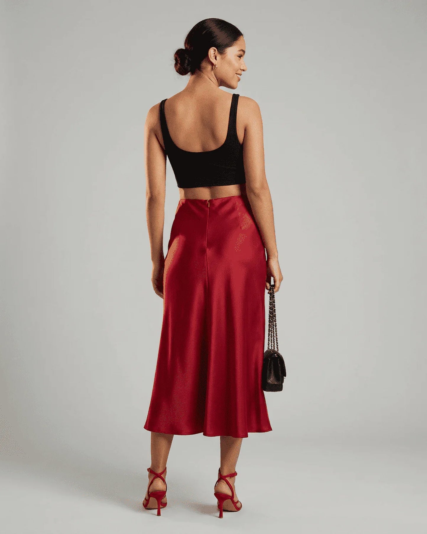 Soizic Dames Midi Rok | Midi Lengte | Uitlopende Zoom