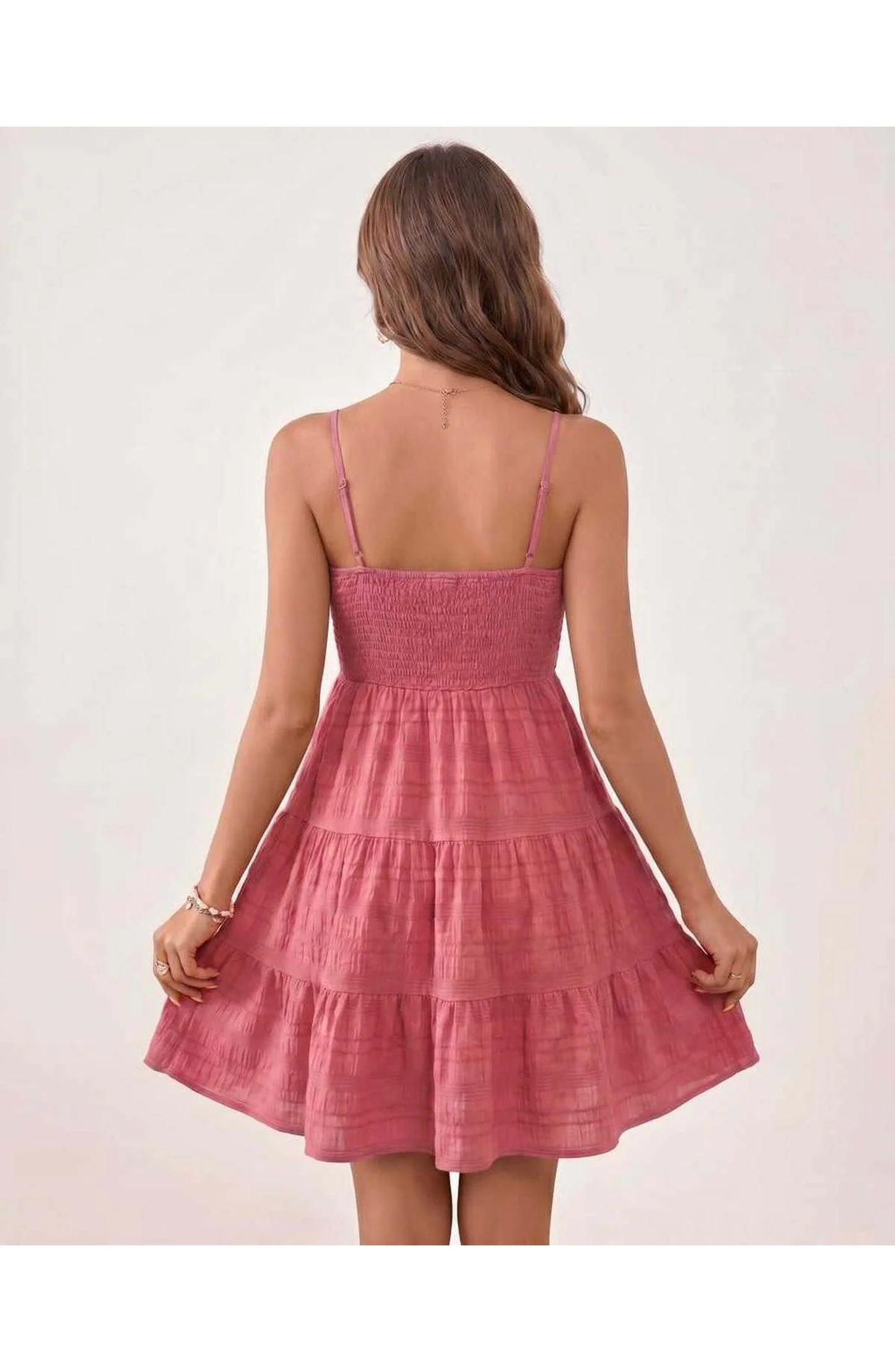Tatienne Women's Mini Dress | Square Neck | Spaghetti Straps