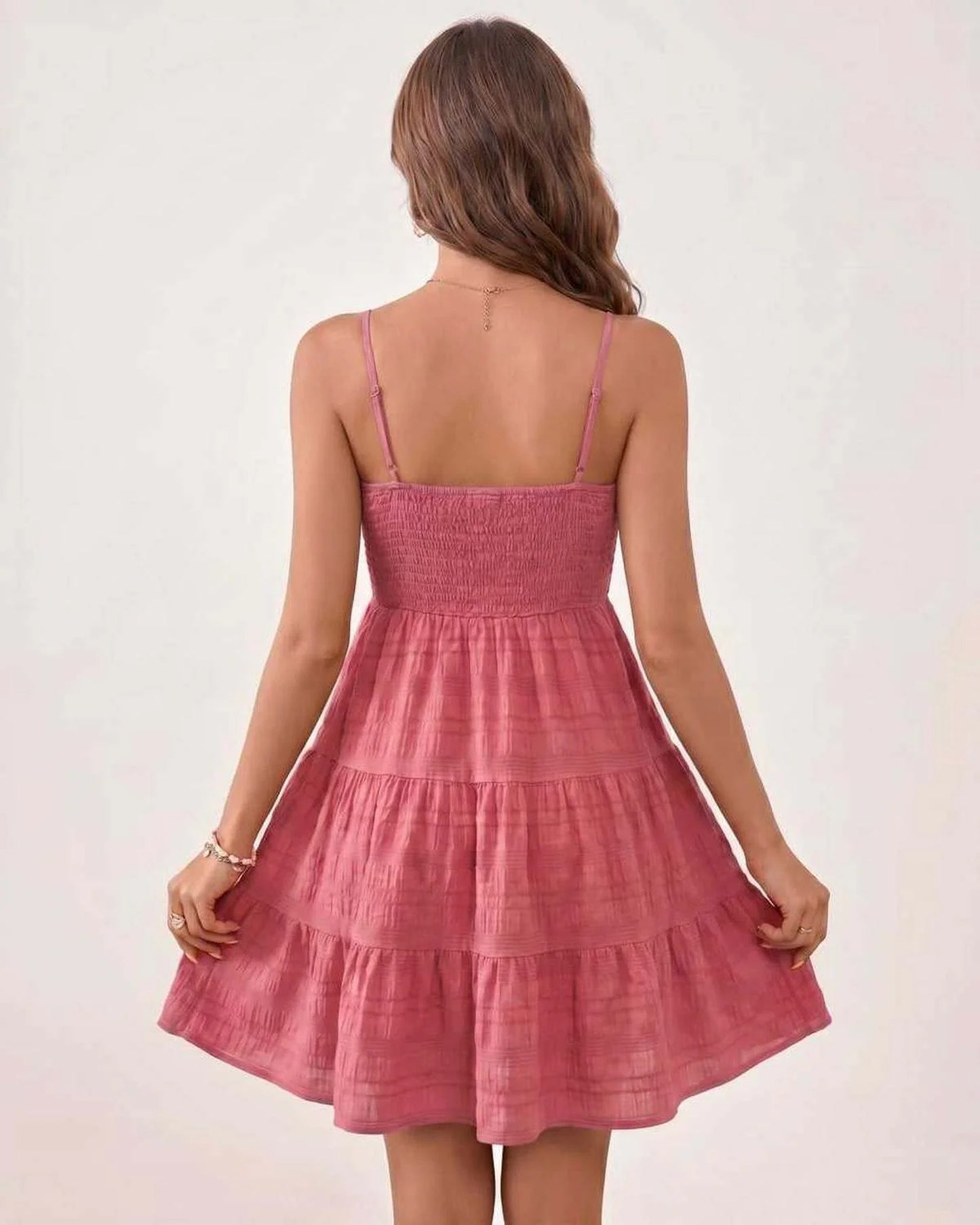 Tilda Dámské Mini Šaty | Nabíraný Bandeau Top | Vrstvené Sukně Pruhy