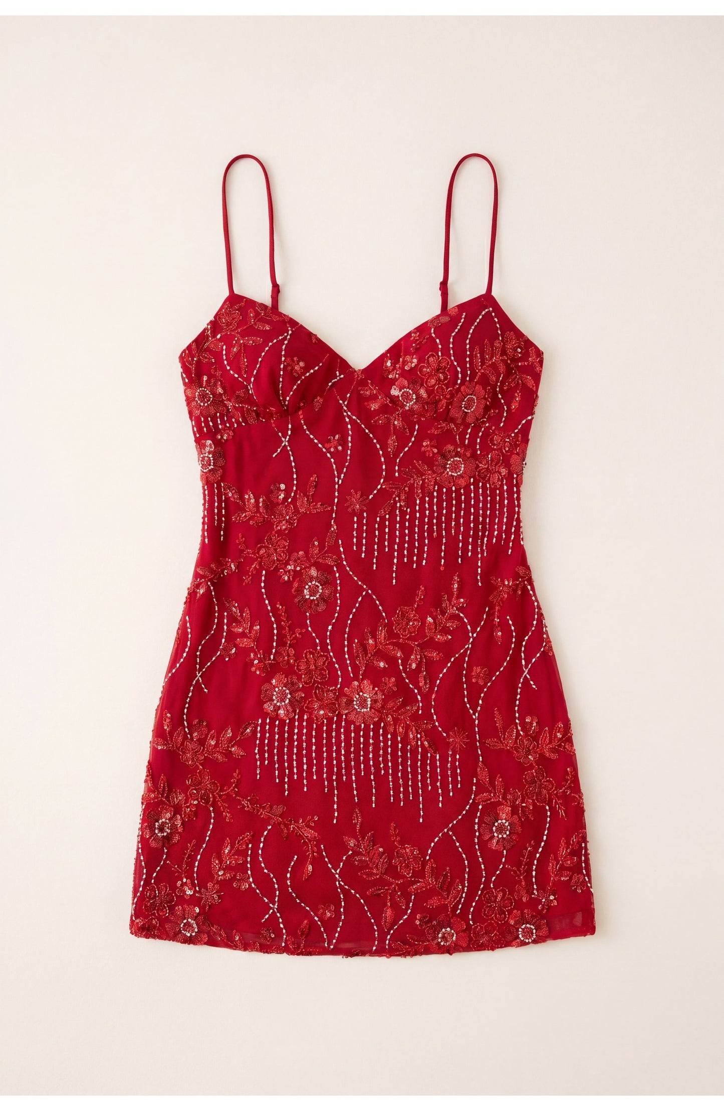 Wilhelmine Dames Mini Jurk | Roze Kant Overlay | Spaghettibandjes Bustier