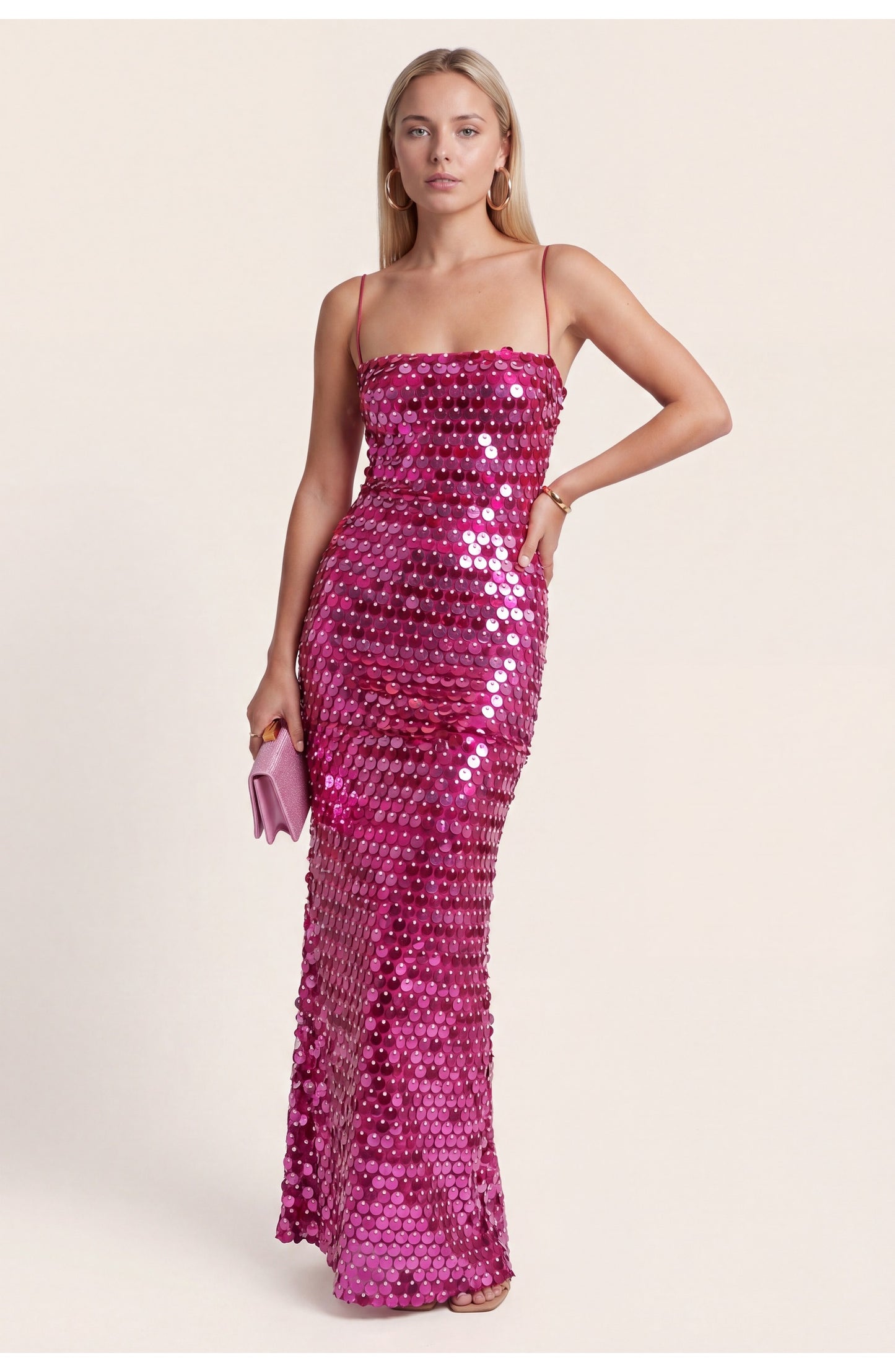 Madeleine Dames Maxi Jurk | Pailletten | Strapless Bandeau
