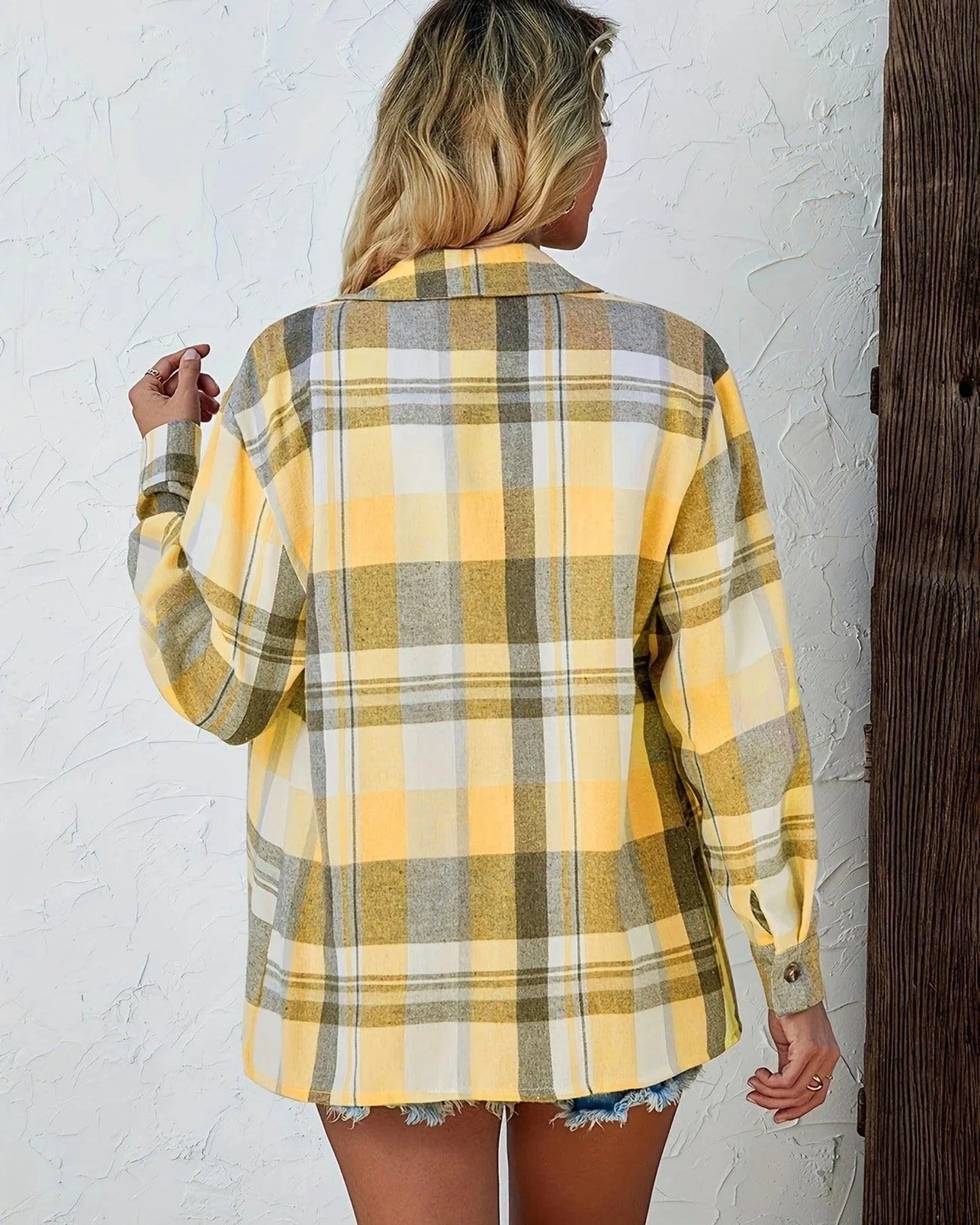 Andreina damebluse | Ternet mønster | Skjortekrave