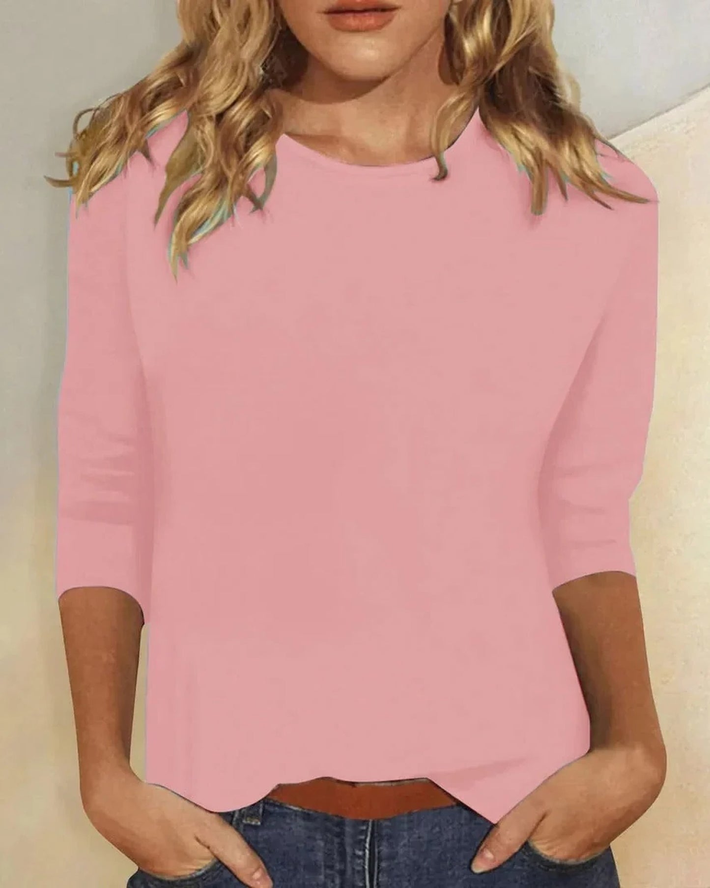 Annabella Dames Top | Korte Mouwen | Ronde Hals