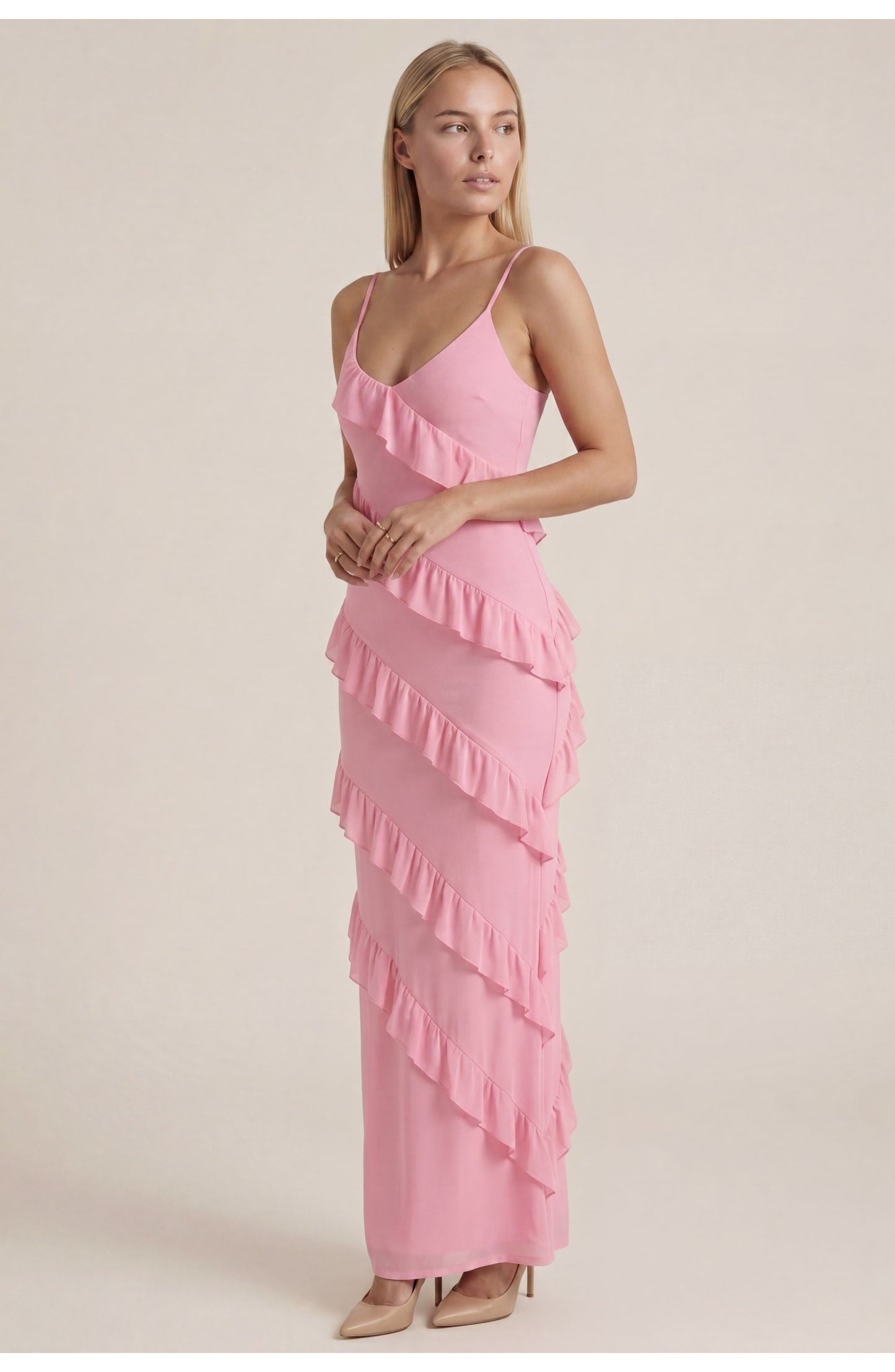 Quitterie Dames Maxi Jurk | Elegante Pasvorm | Stijlvol Design