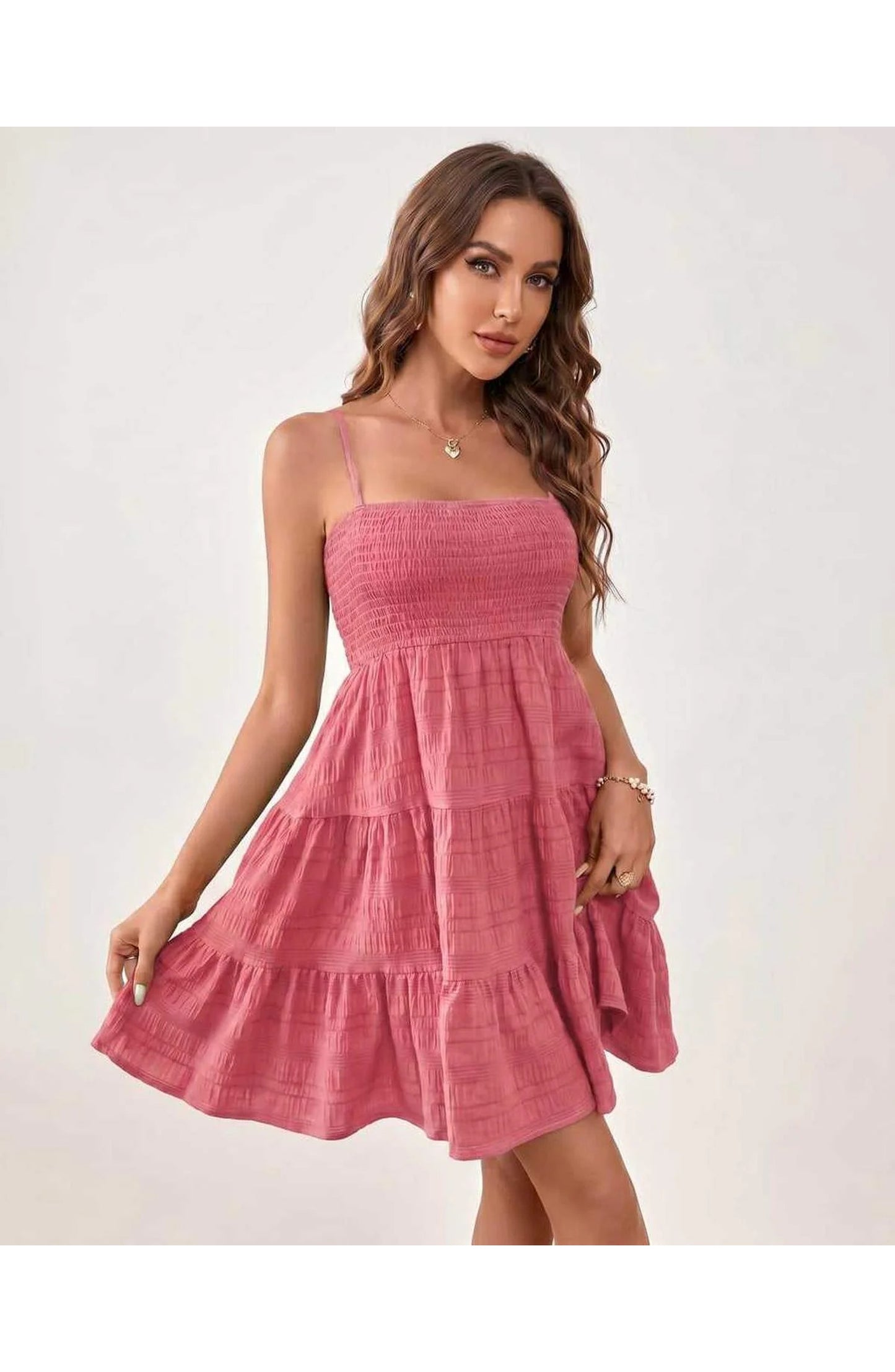 Tatienne Women's Mini Dress | Square Neck | Spaghetti Straps