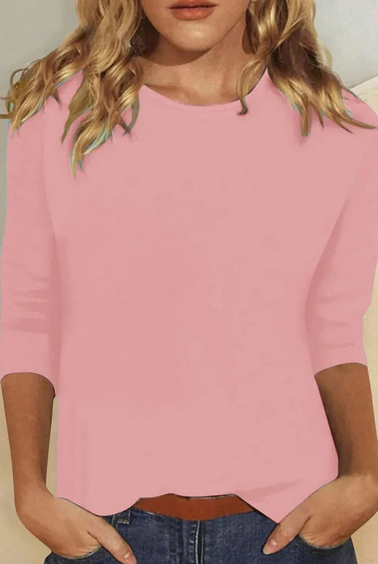 Blandeline Dames Top | Halflange Mouwen | Aansluitende Pasvorm