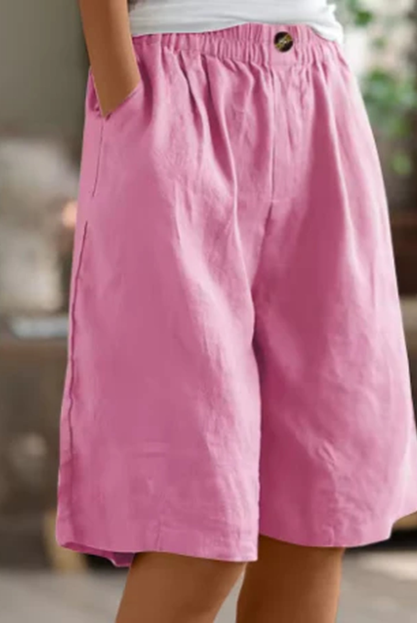 Allégra Dames Broek | Elastische Taille | Brede Pijpen