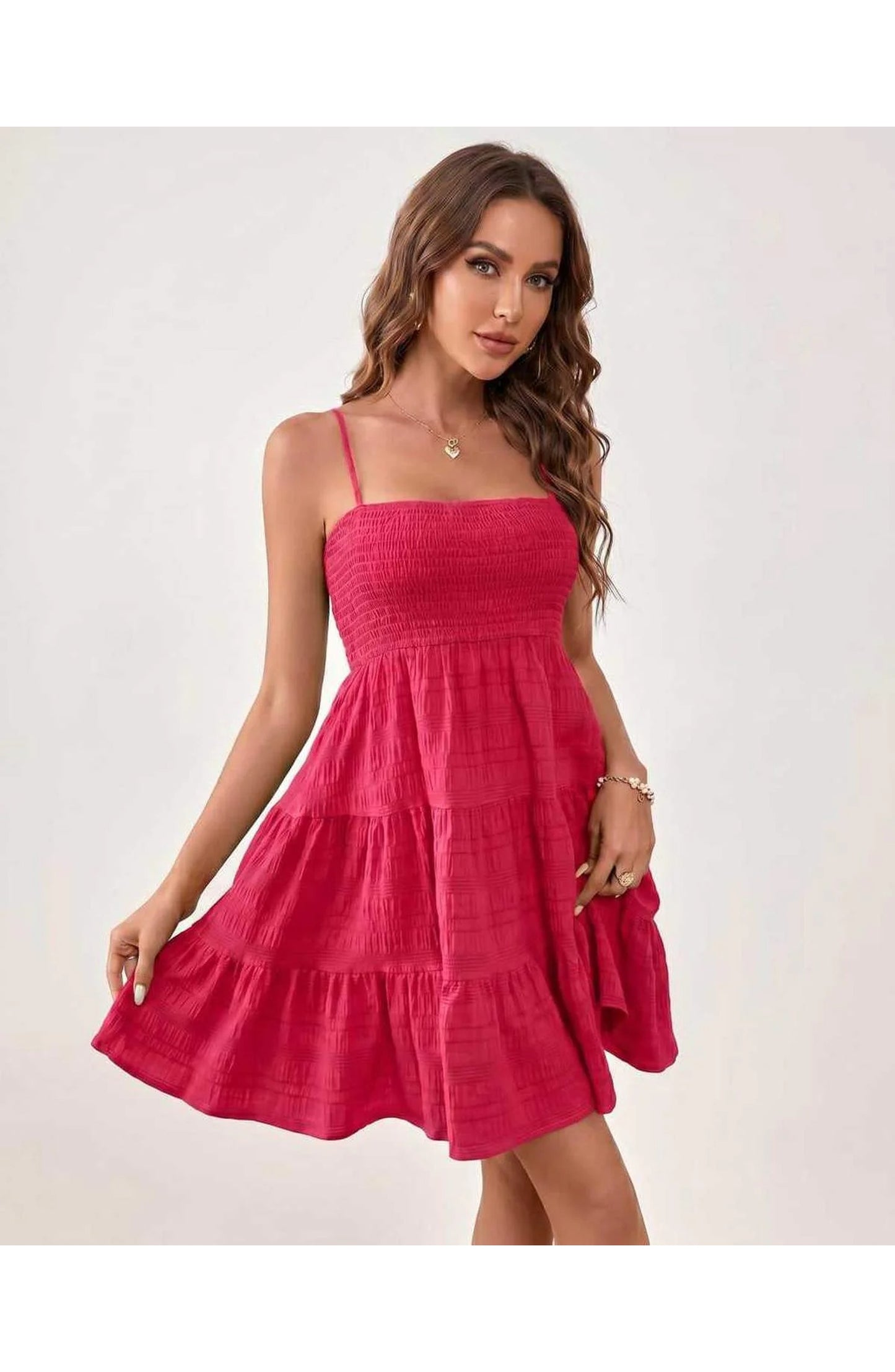 Tatienne Women's Mini Dress | Square Neck | Spaghetti Straps