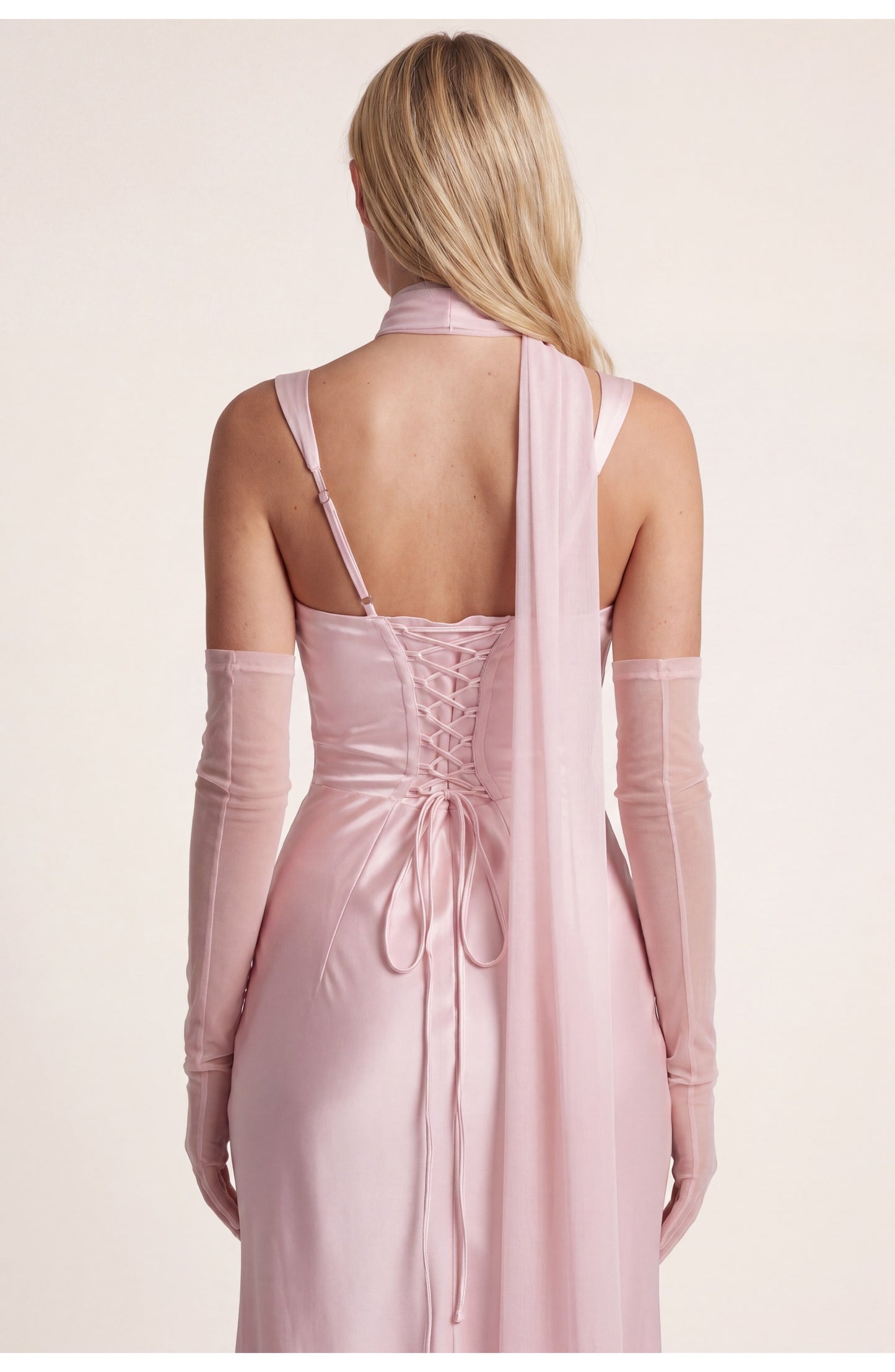 Mathilde Women's Maxi Dress | Elegant Fit | Soft Pink