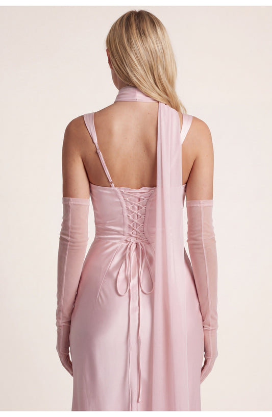 Mathilde Women's Maxi Dress | Elegant Fit | Soft Pink