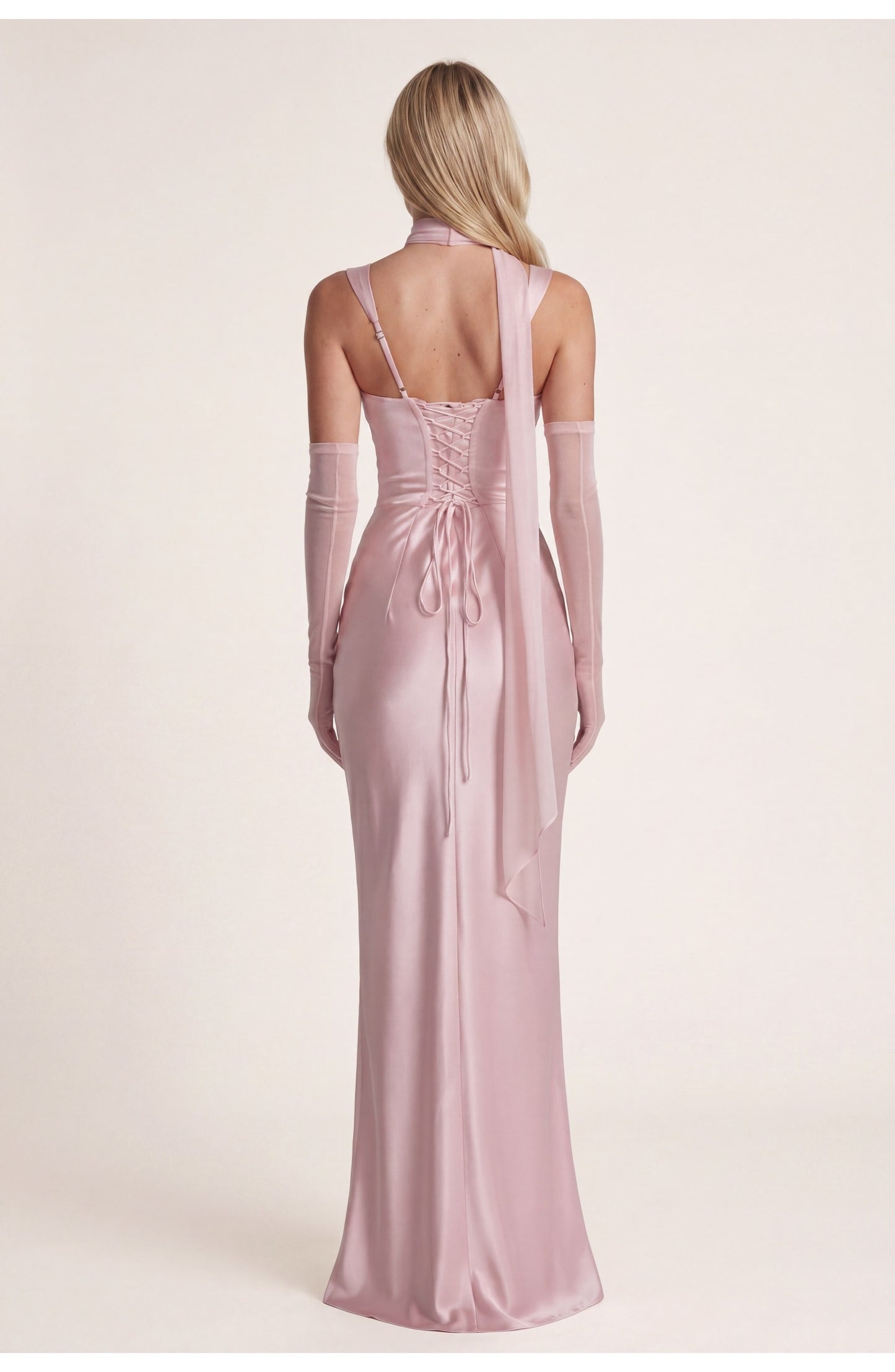 Mathilde Women's Maxi Dress | Elegant Fit | Soft Pink