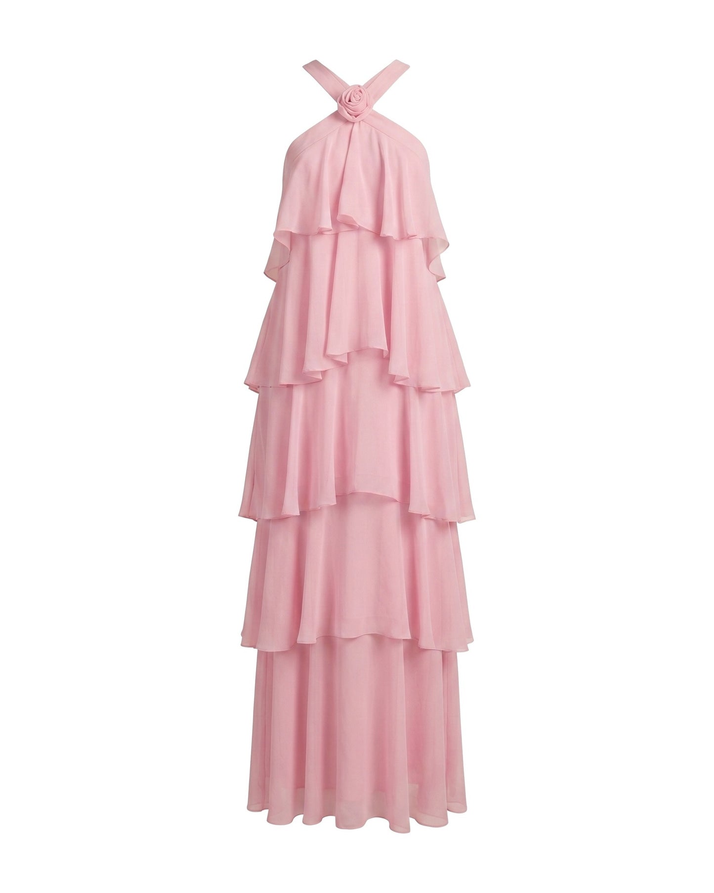 Millie Ladies Maxi Dress | Halterneck | Layered Ruffles