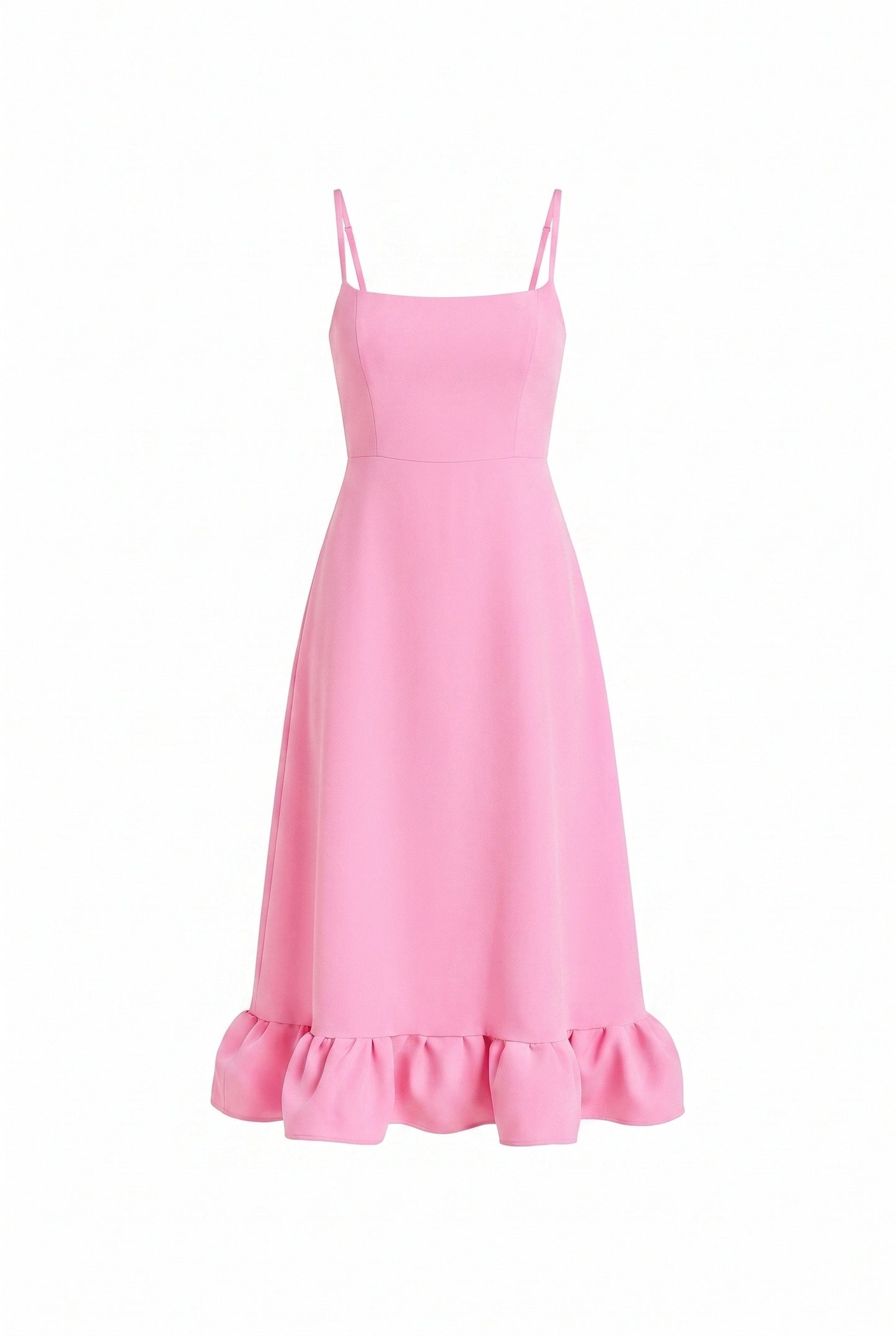 Eloïse Women's Midi Dress | Spaghetti Straps | Ruffle Hem