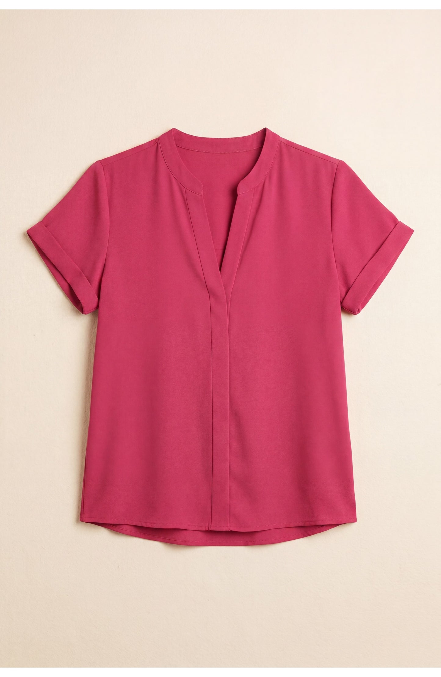 Adèle Women's Top | V-Neck | Pleated Detail