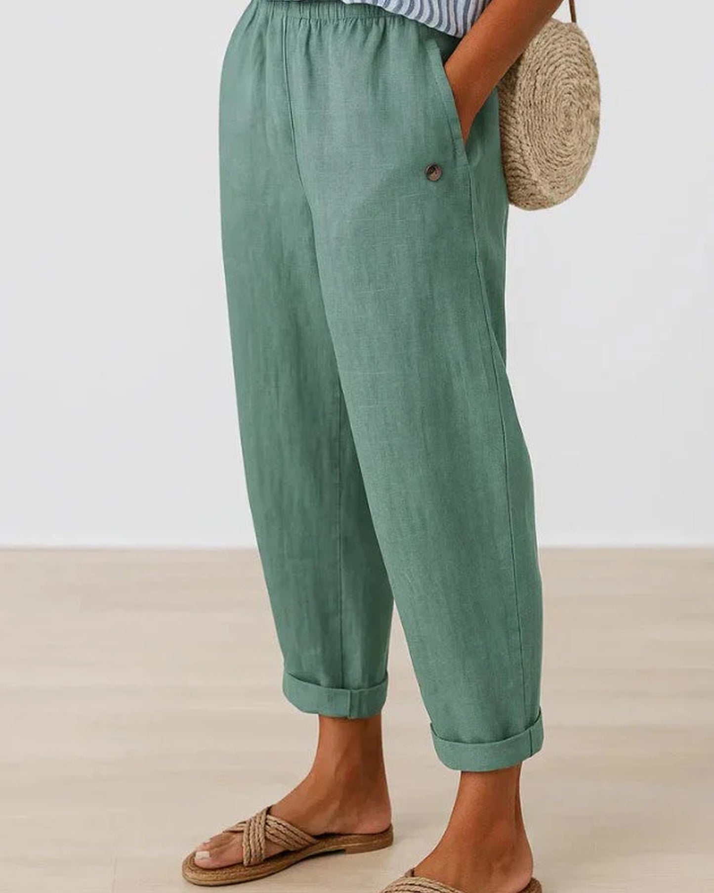 Ada Women's Trousers | Saved Hem | Turned-up Hem