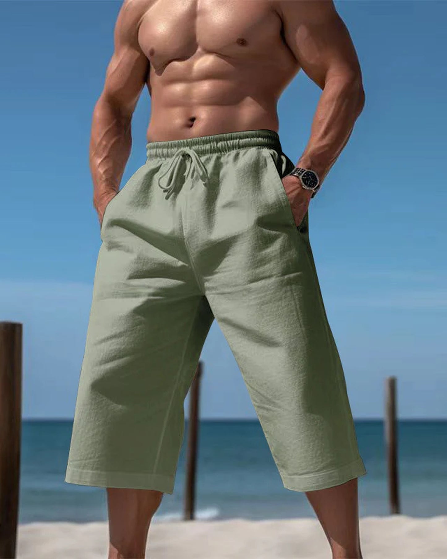 Gianluca Heren Short | Elastische Taille | Kaprebroek Lengte