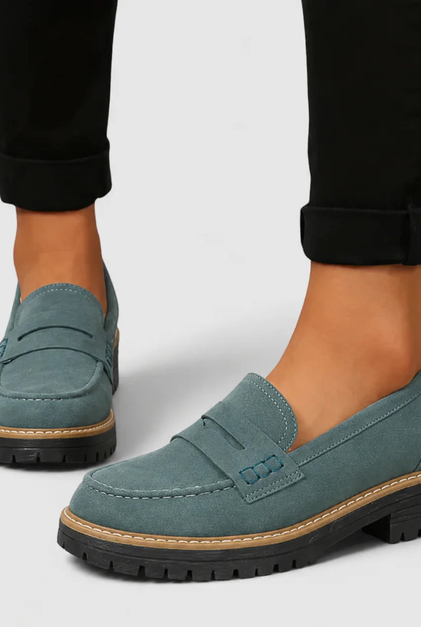 Calypso Dames Orthopedische Loafers | Dikke Profielzool | Decoratieve Penny Strap
