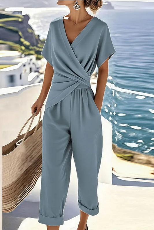 Auxilie Dames Co-ord Set | Wikkeldesign | Wijde Pijpen