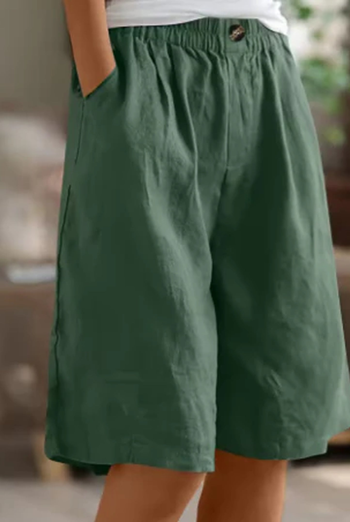Allégra Dames Broek | Elastische Taille | Brede Pijpen