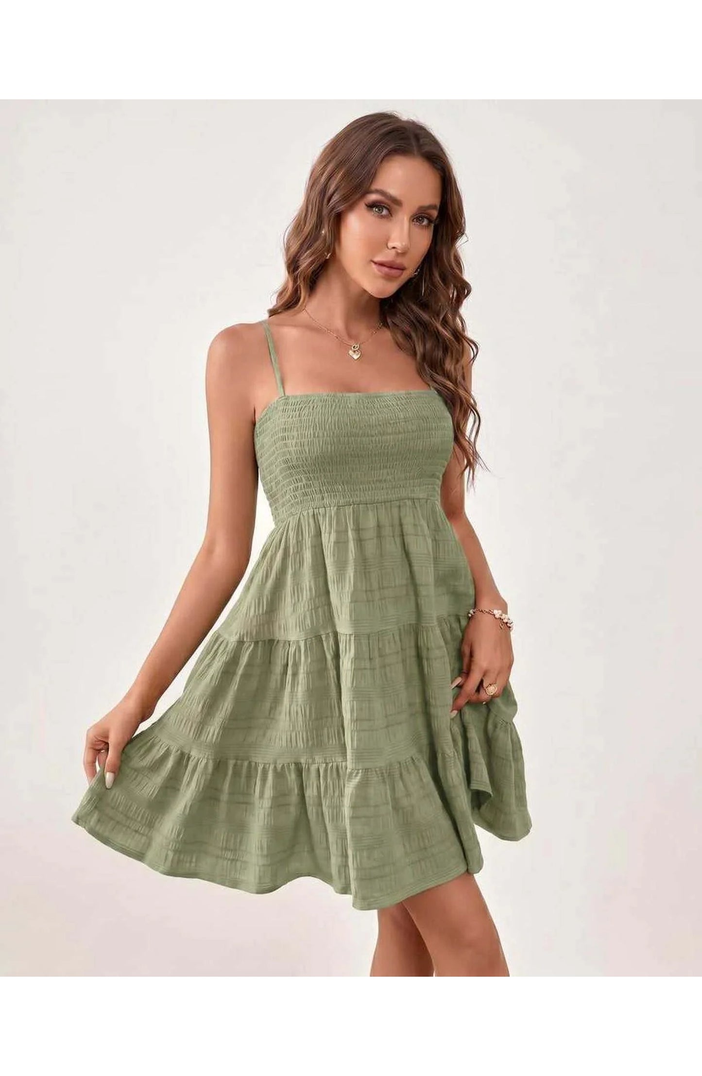 Tatienne Women's Mini Dress | Square Neck | Spaghetti Straps