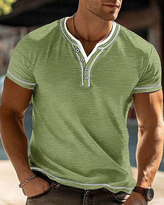 Pasquale Heren T-Shirt | V-Hals | Korte Mouwen