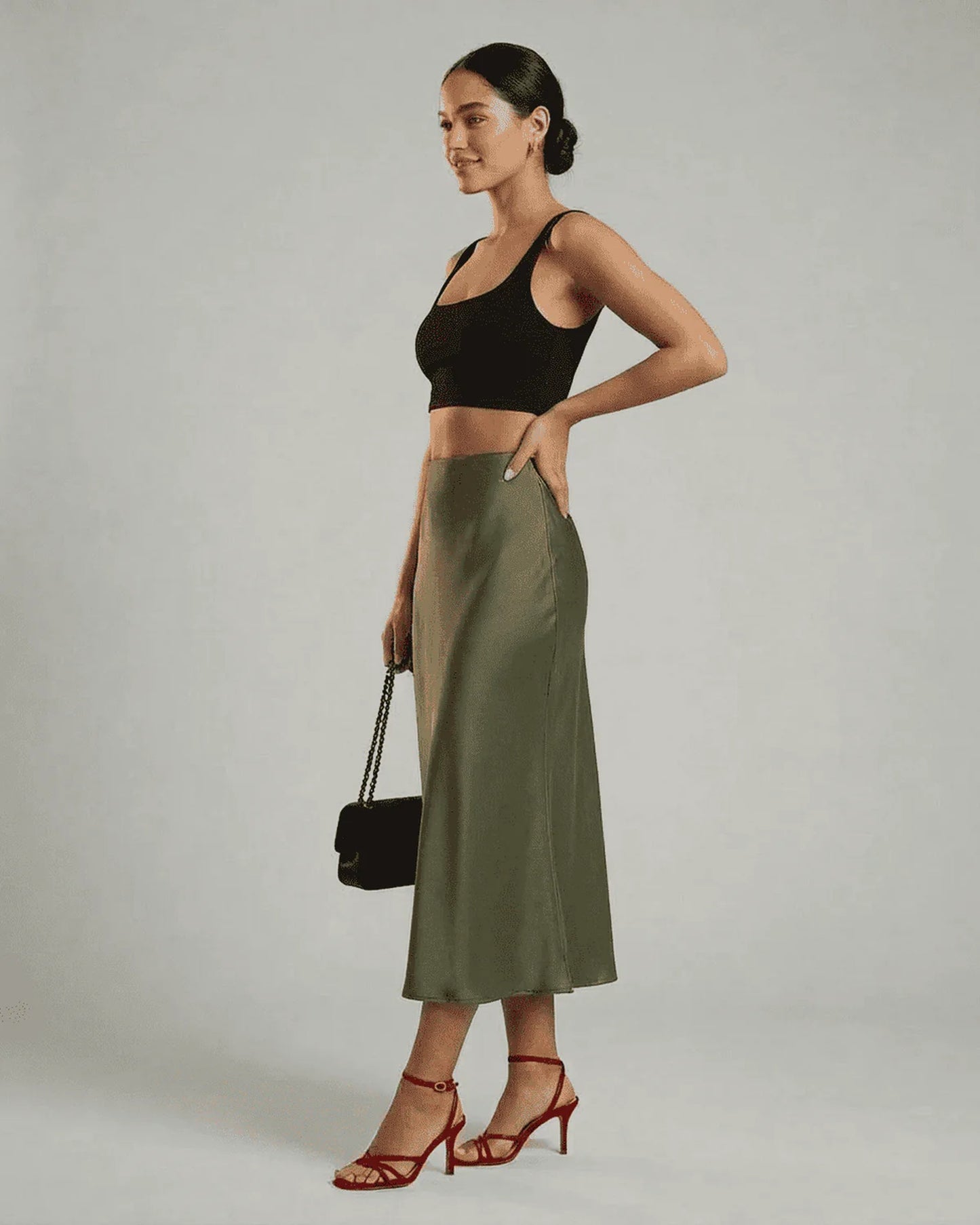 Soizic Dames Midi Rok | Midi Lengte | Uitlopende Zoom