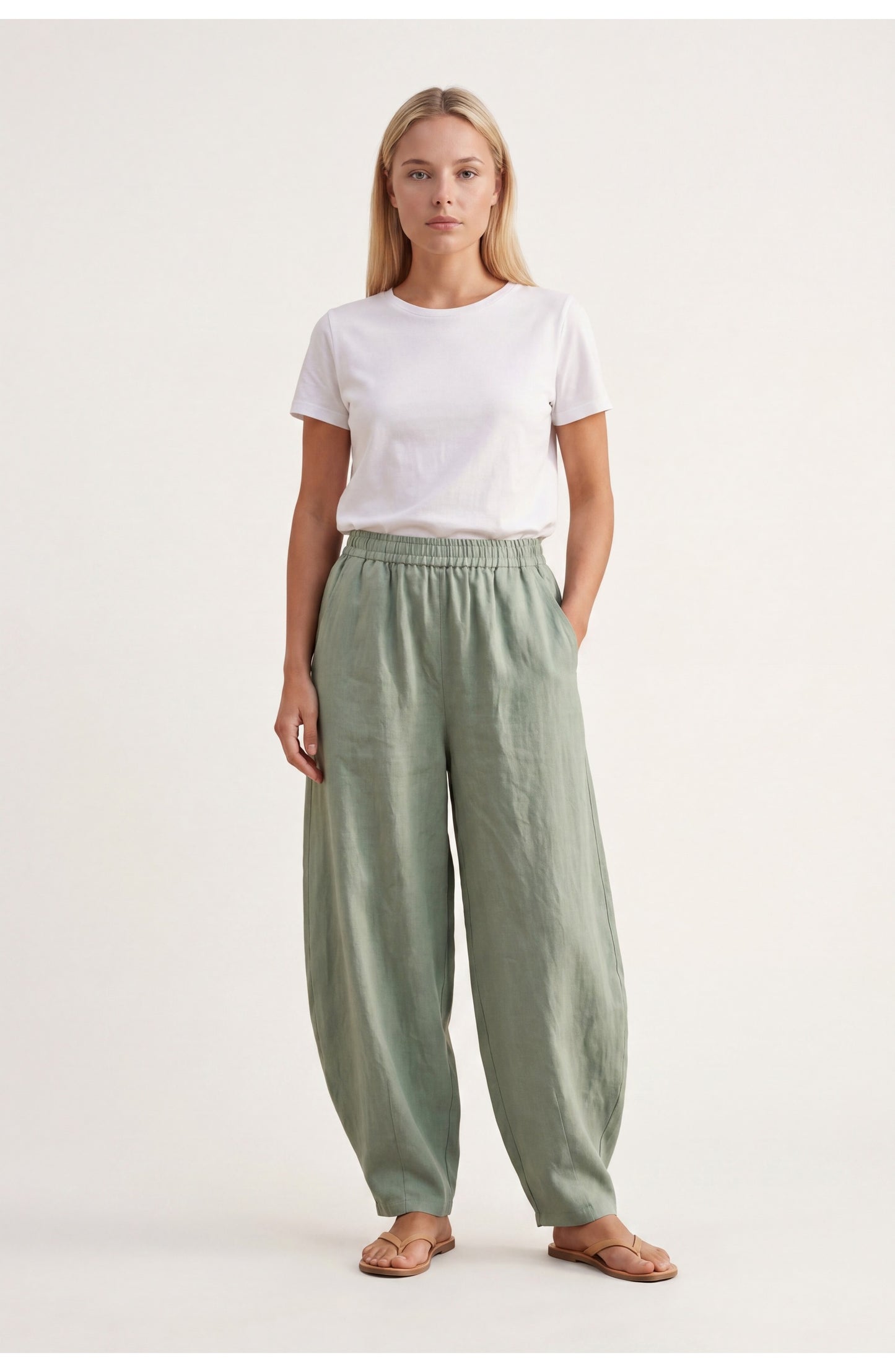 Thérèse Women's Pants | Elastic Waistband | Wide Legs