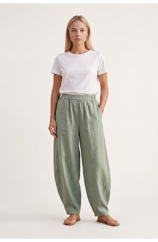 Thérèse Women's Pants | Elastic Waistband | Wide Legs