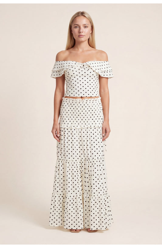 Sabine Dames Co-Ord | Elegante Pasvorm | Polka Dot