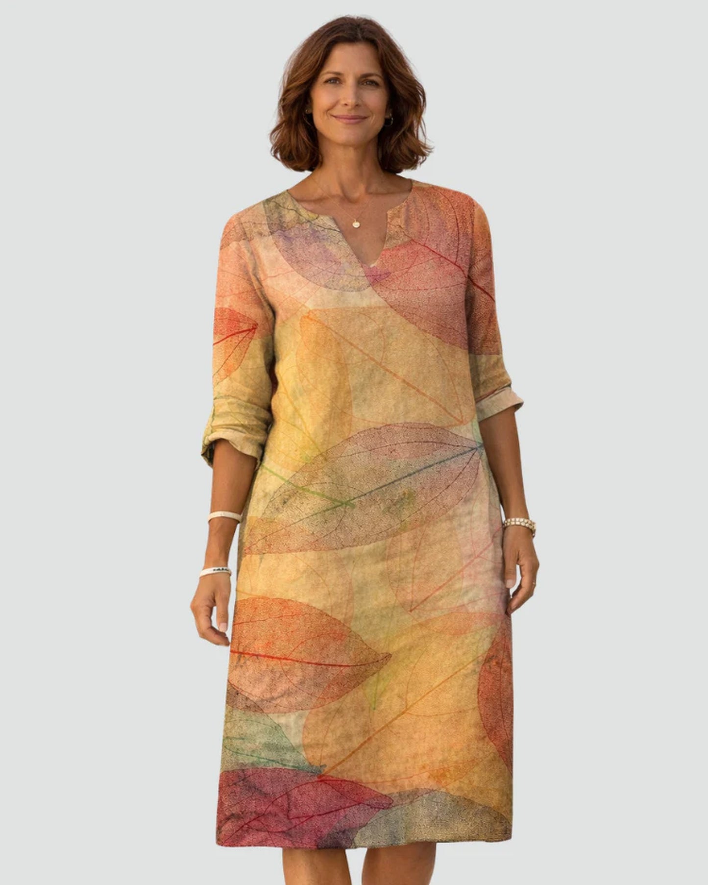 Auriane Women's Mini Dress | V-Neck | Floral-print Hem