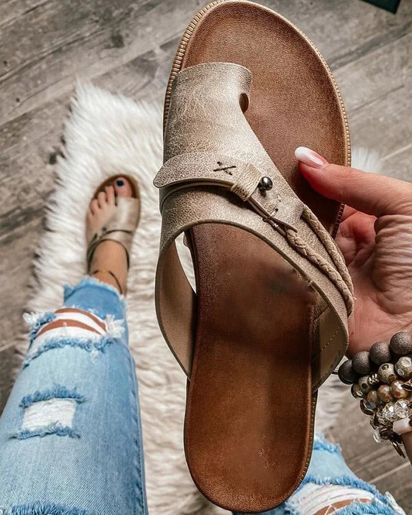 Vera Women's Sandals | Flip Flops | With Buckle