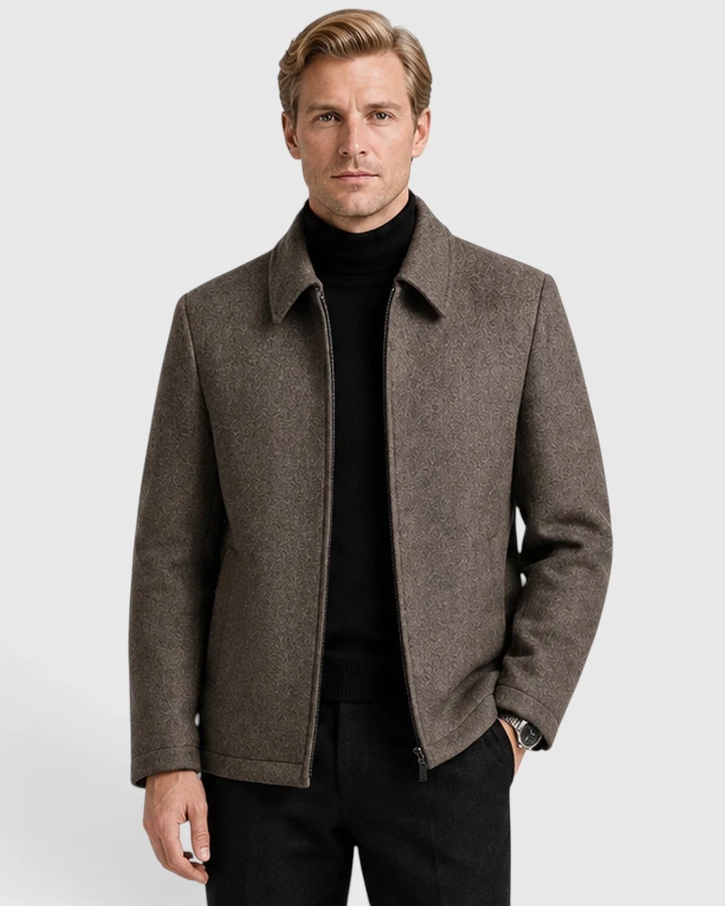 Romeo-Gianni Heren Jas | Košilový límec | Zapínání na zip