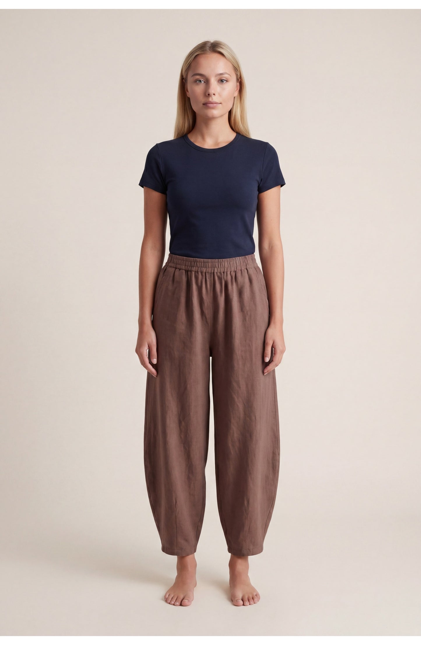 Thérèse Women's Pants | Elastic Waistband | Wide Legs