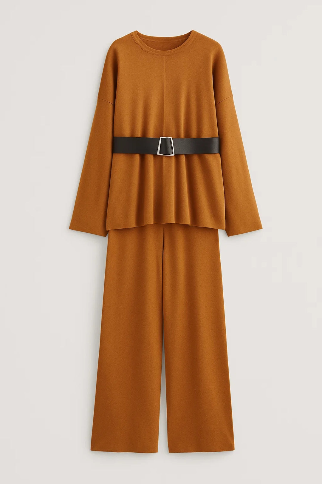 Tiziana Tweedelige Set Dames | Wijde Broek | Minimalistisch Ontwerp | Brede Tailleband 3