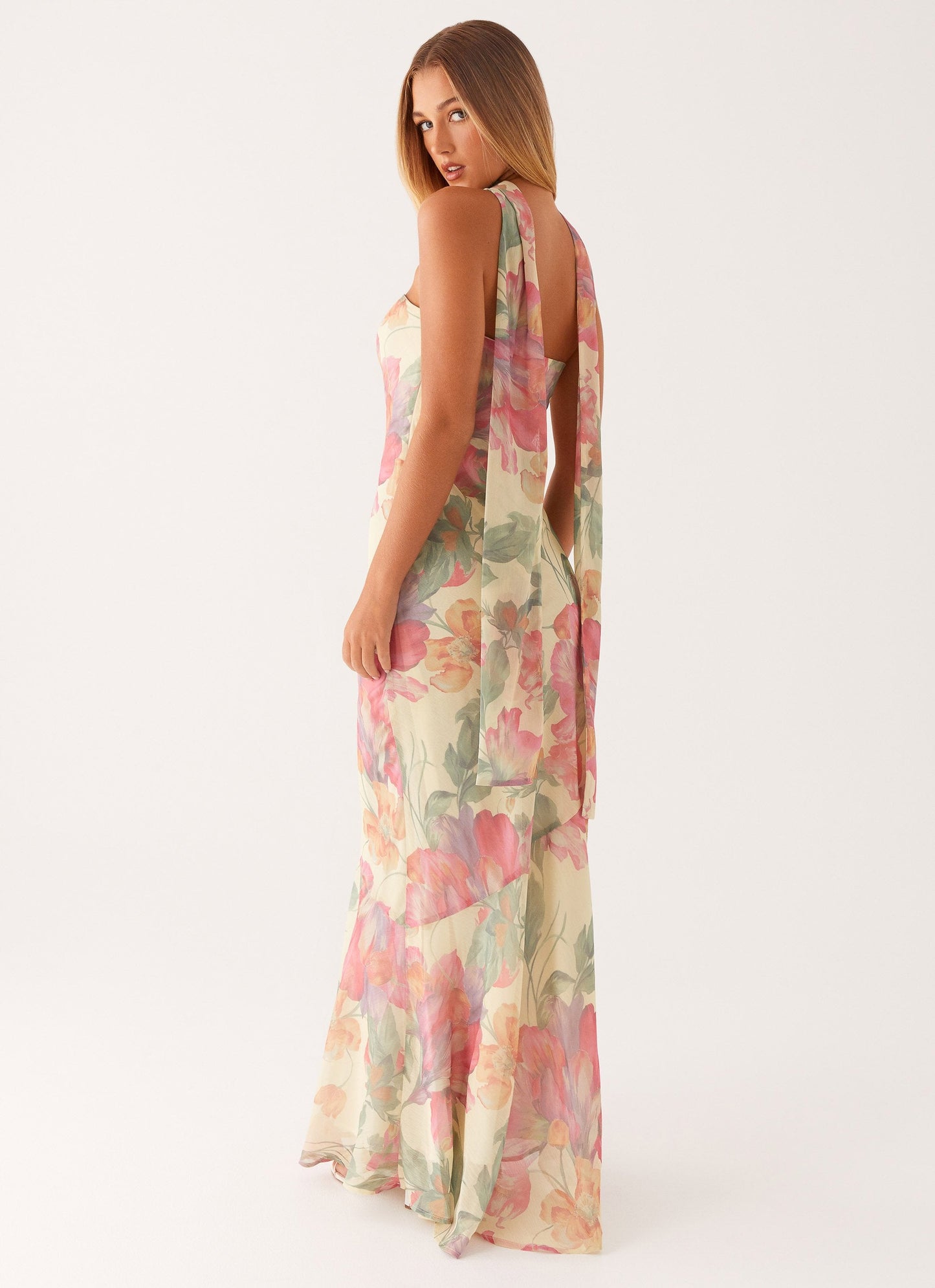 Yente Maxi Jurk – Romantische Bloemenprint met Verstelbare Bandjes en V-Hals 6