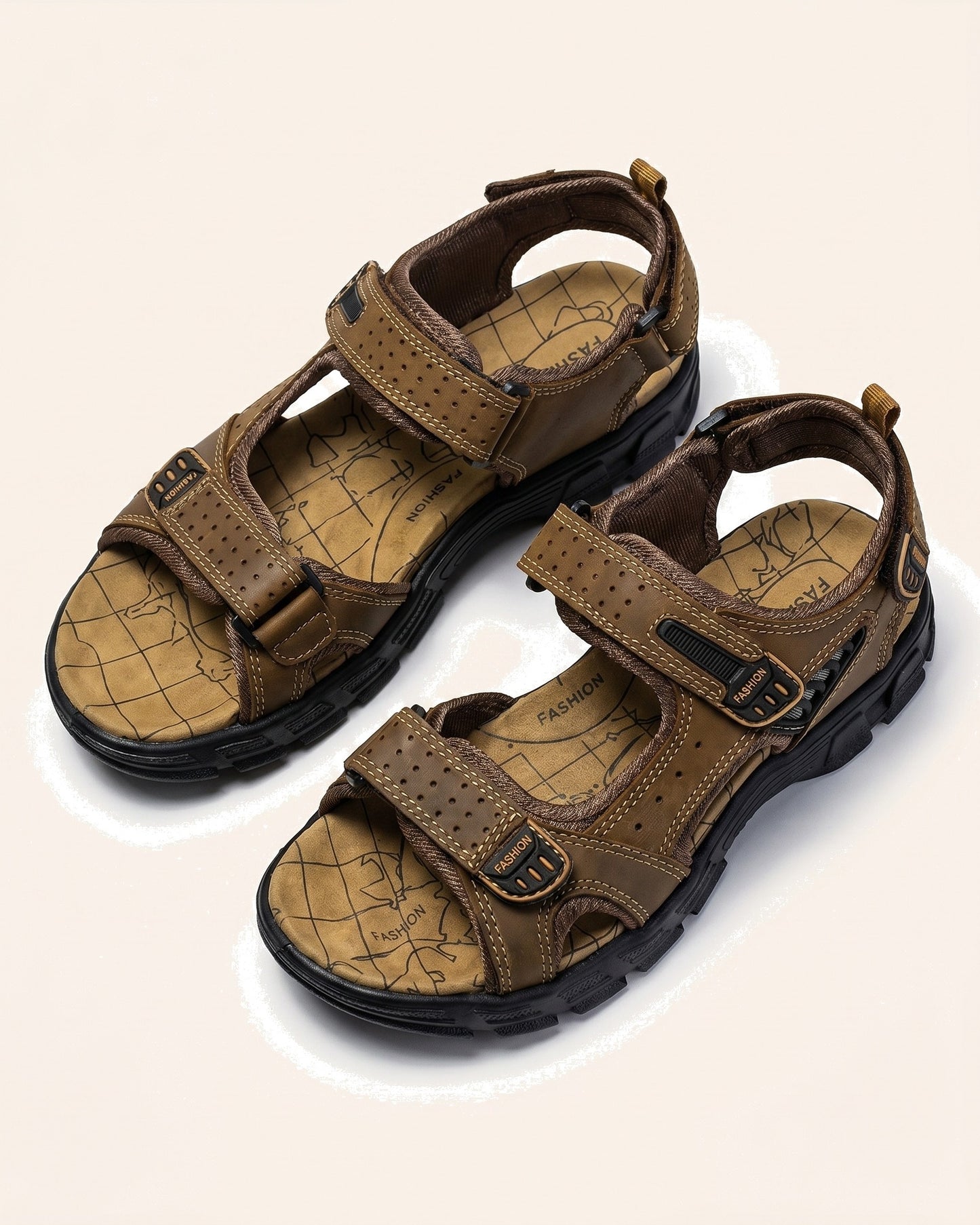 Vanille Dames Sandalen | Klittenband | Voetbed